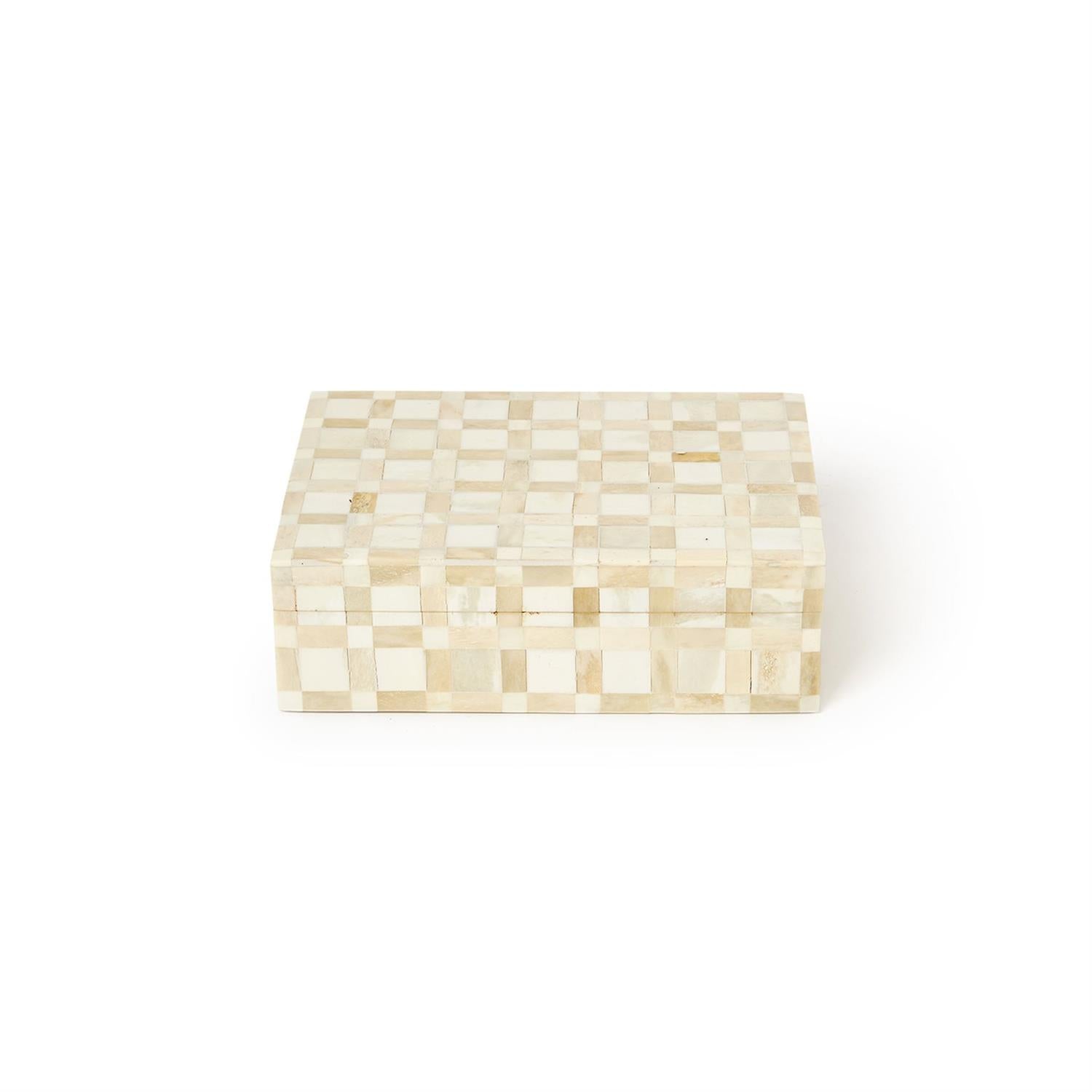 Inlaid Covered Box Set of 2