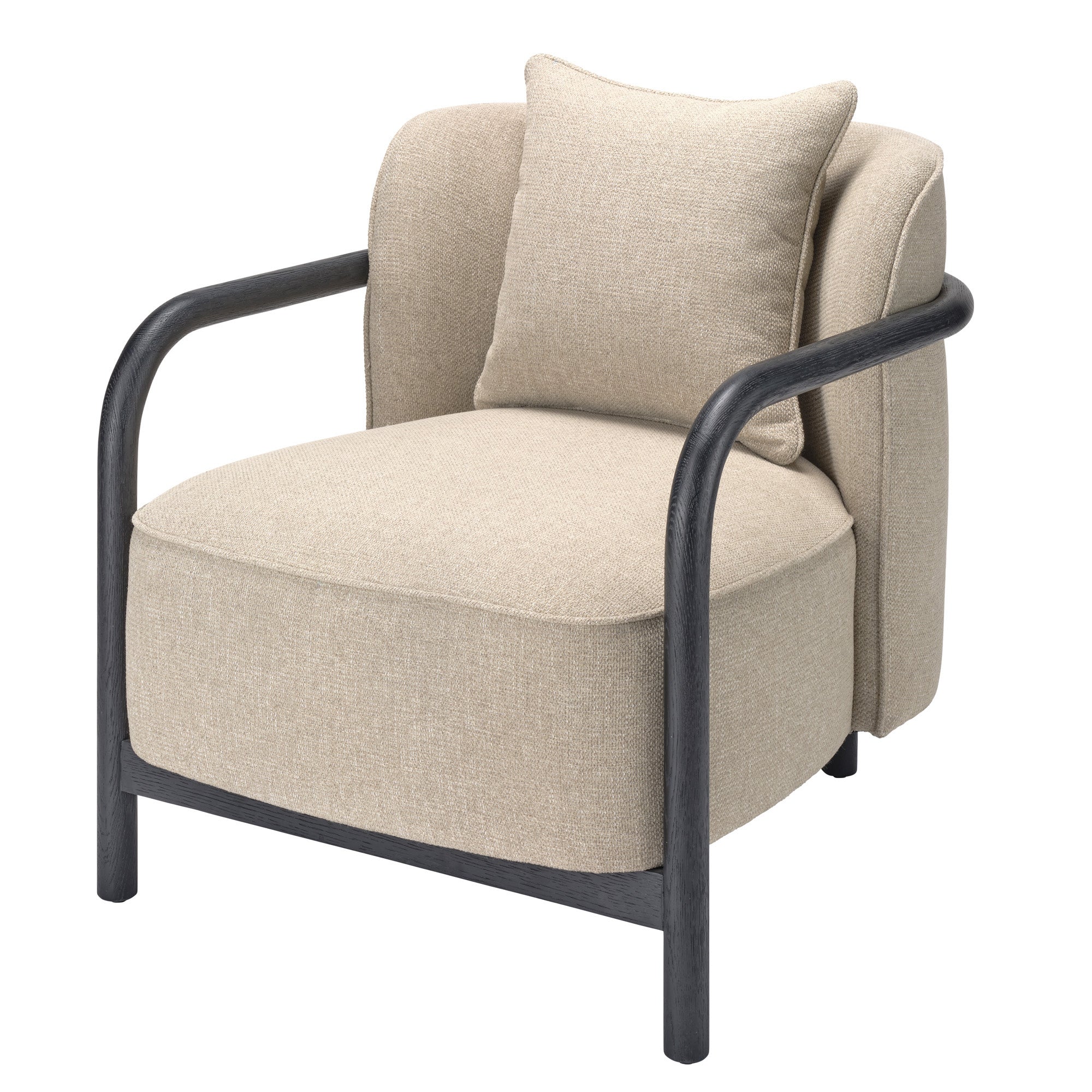 Jamie Young Tether Ebony Oak Lounge Chair