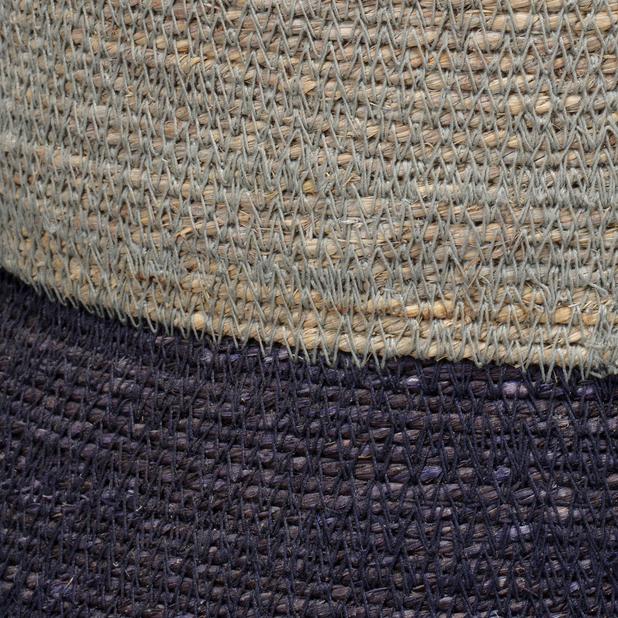 Jamie Young Large Blue Seagrass Beetle Basket