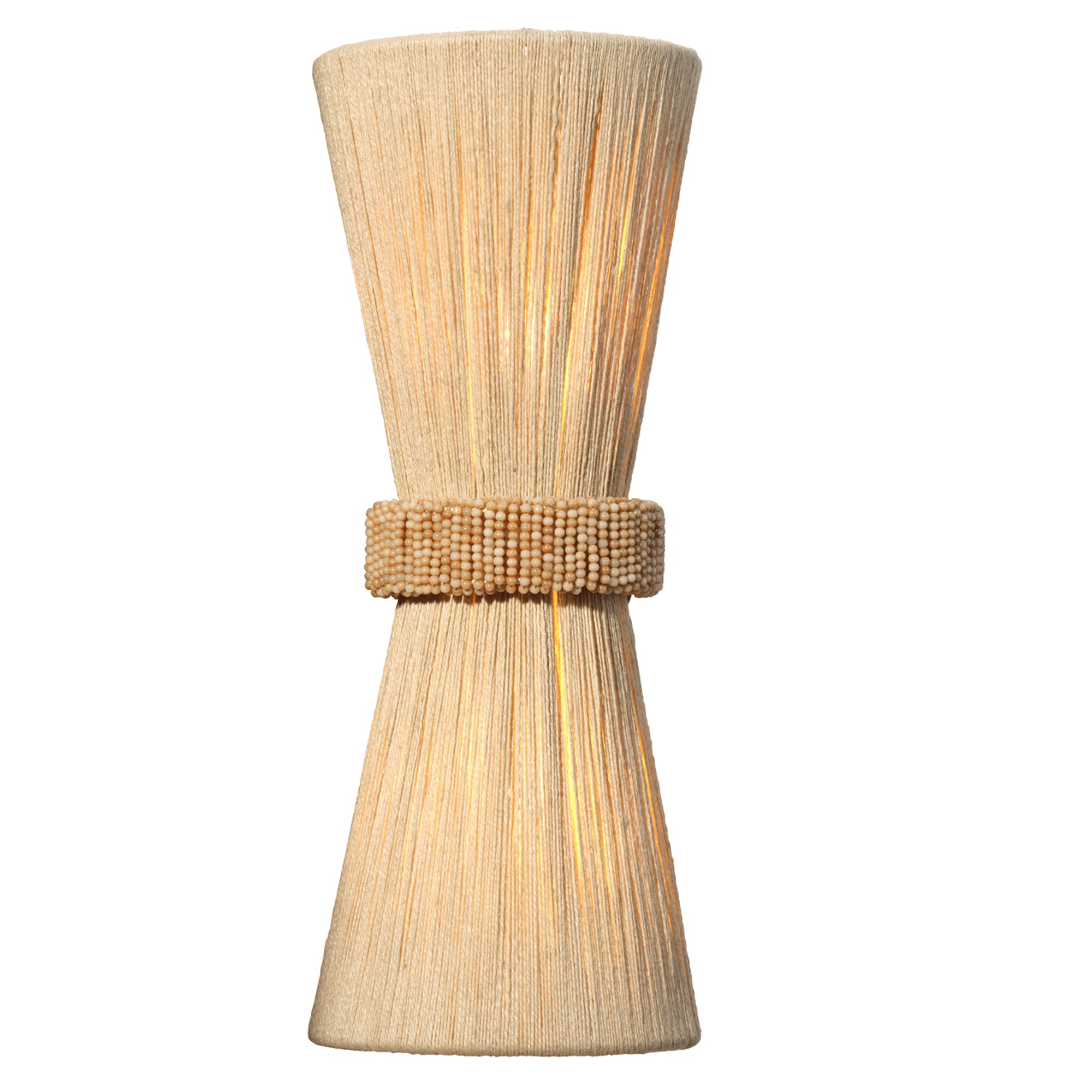 Jamie Young Corset Off White 2-Light Wall Sconce