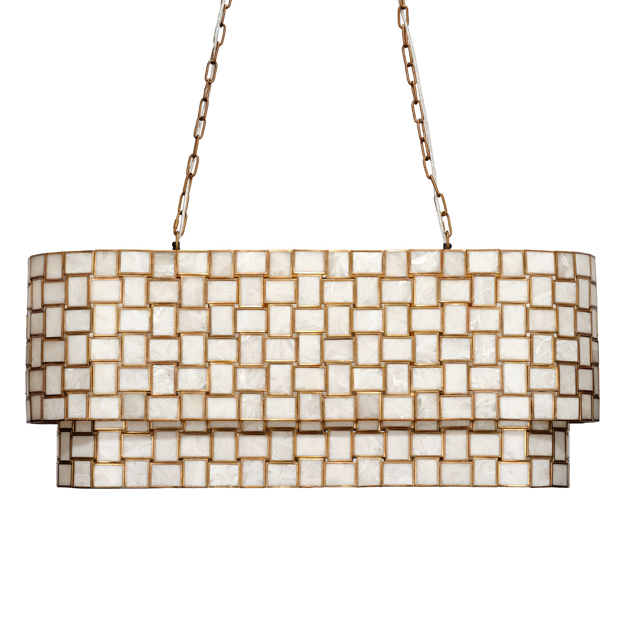Jamie Young Premiere Faux Alabaster 7-Light Chandelier