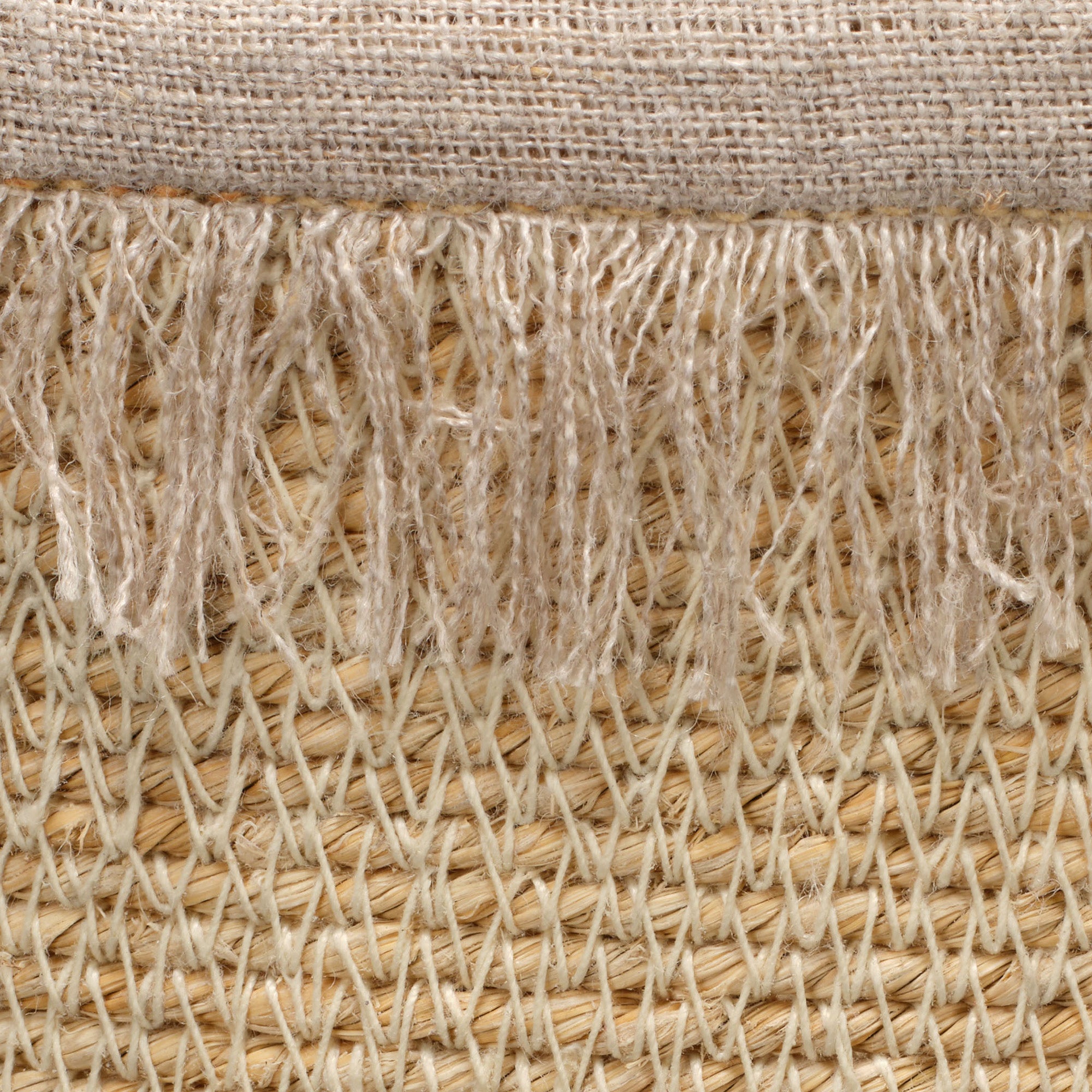 Jamie Young Beetle Taupe Medium Seagrass Basket