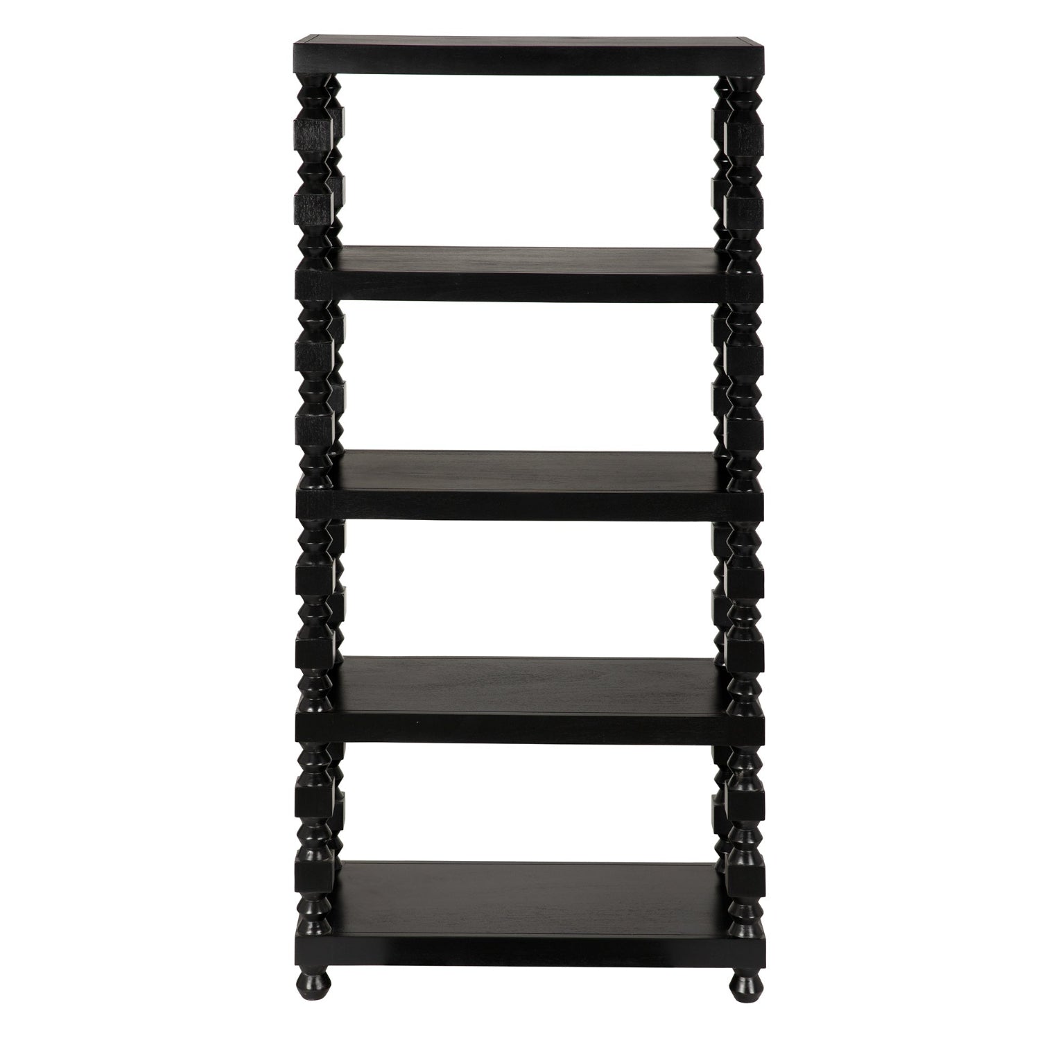 Noir Moabite Bookcase in Hand Rubbed Black finish