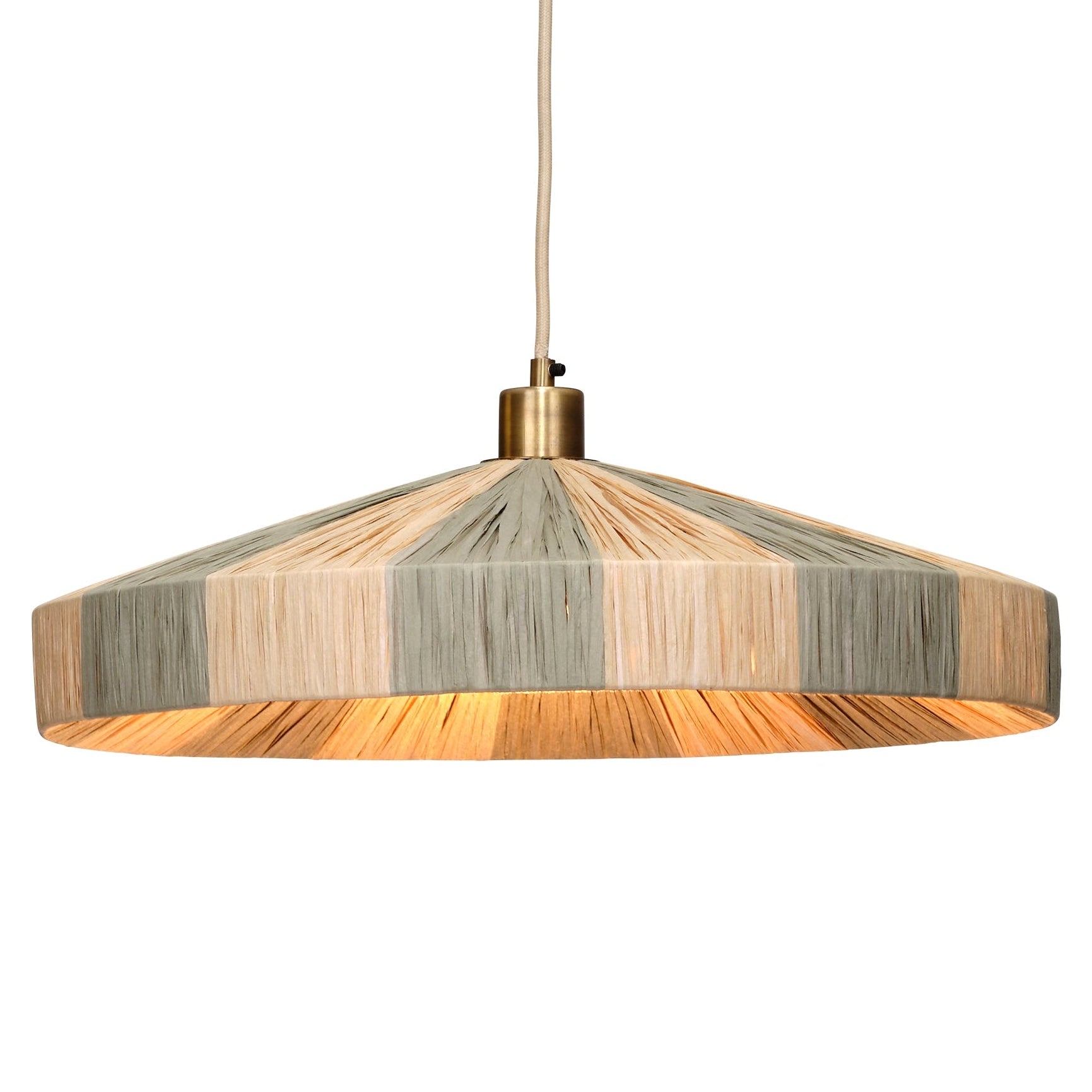 Jamie Young Parasol Green 1-Light Small Pendant