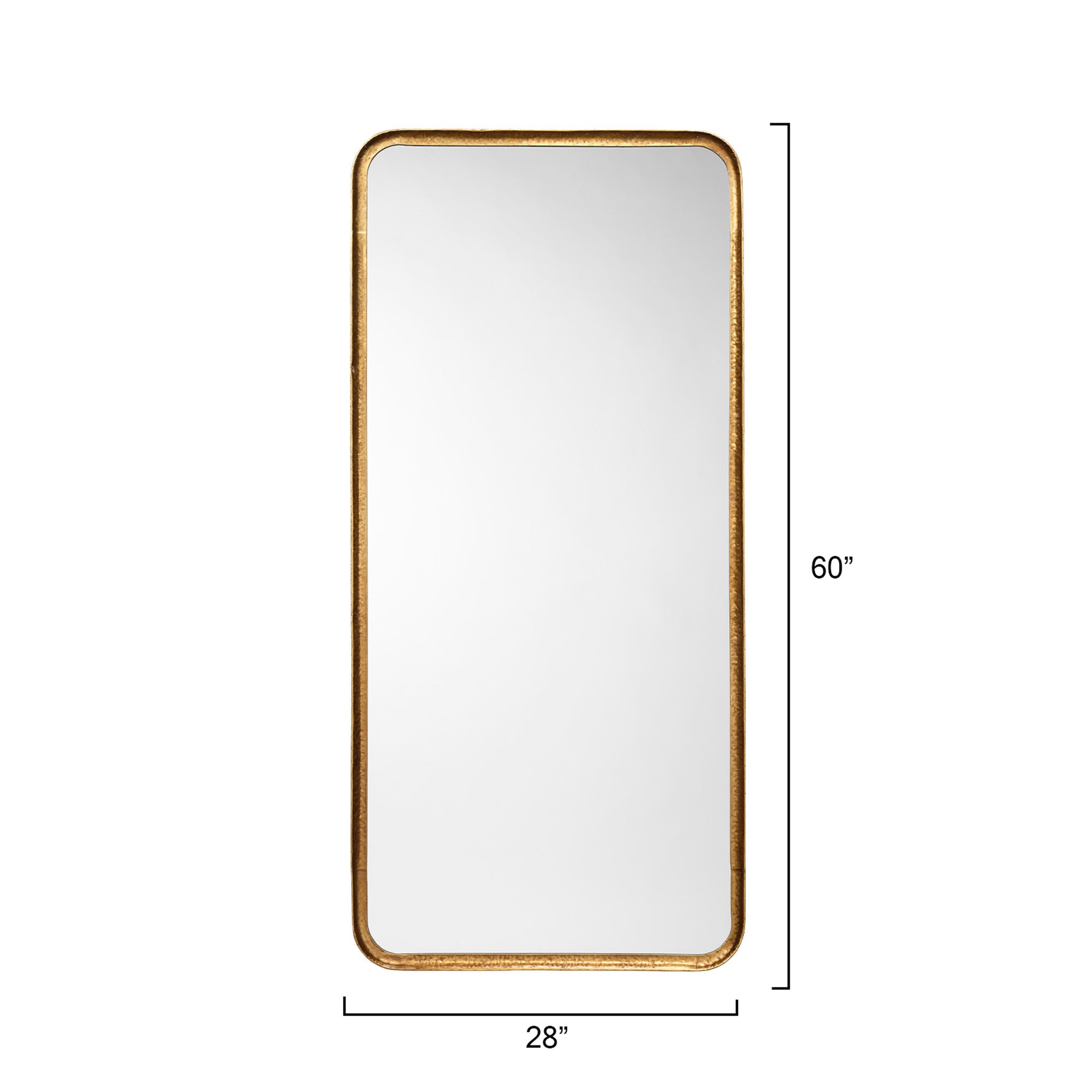 Jamie Young Capital Gold Iron Rectangle Floor Mirror