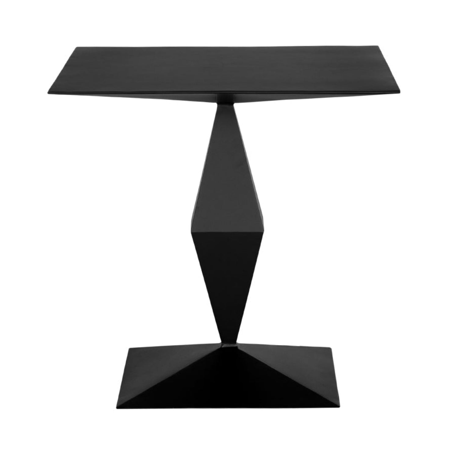 Brasi Side Table in matte black iron