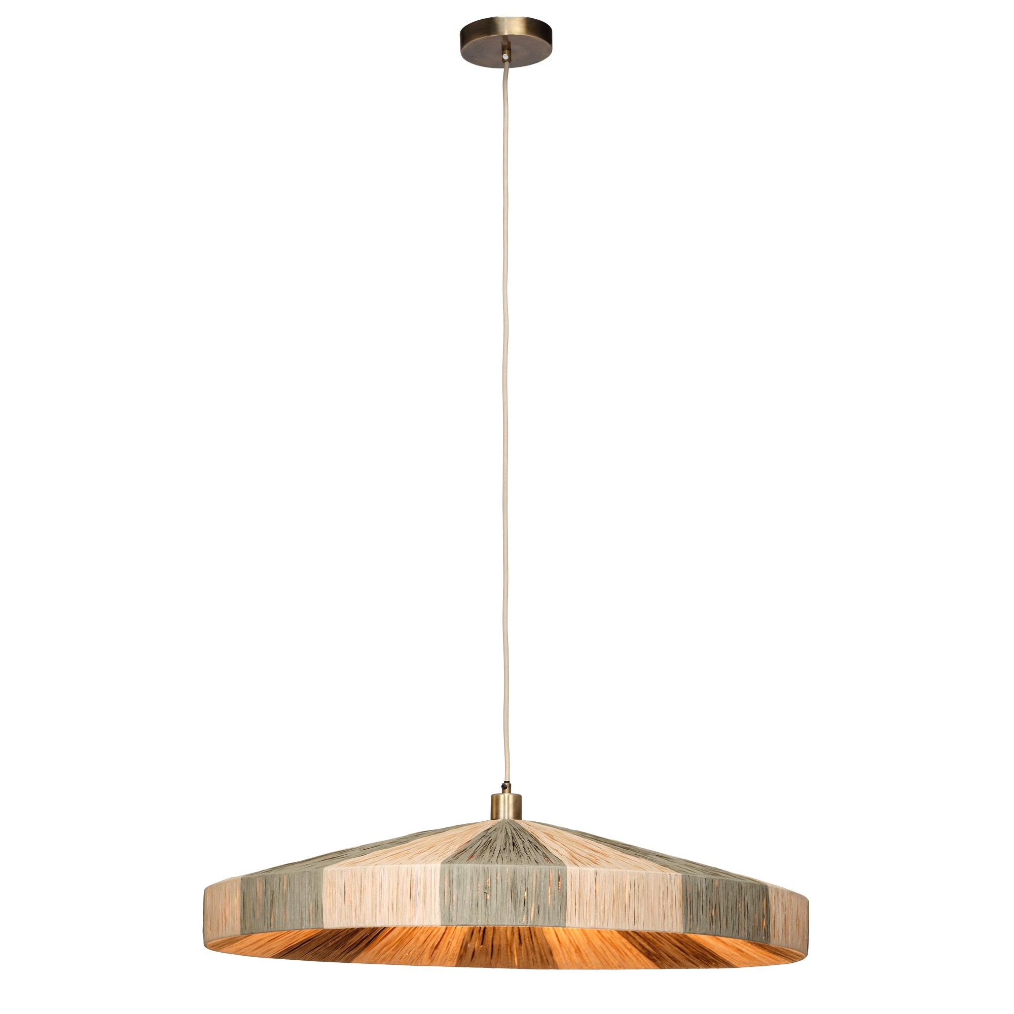 Jamie Young Parasol Green 1-Light Large Pendant