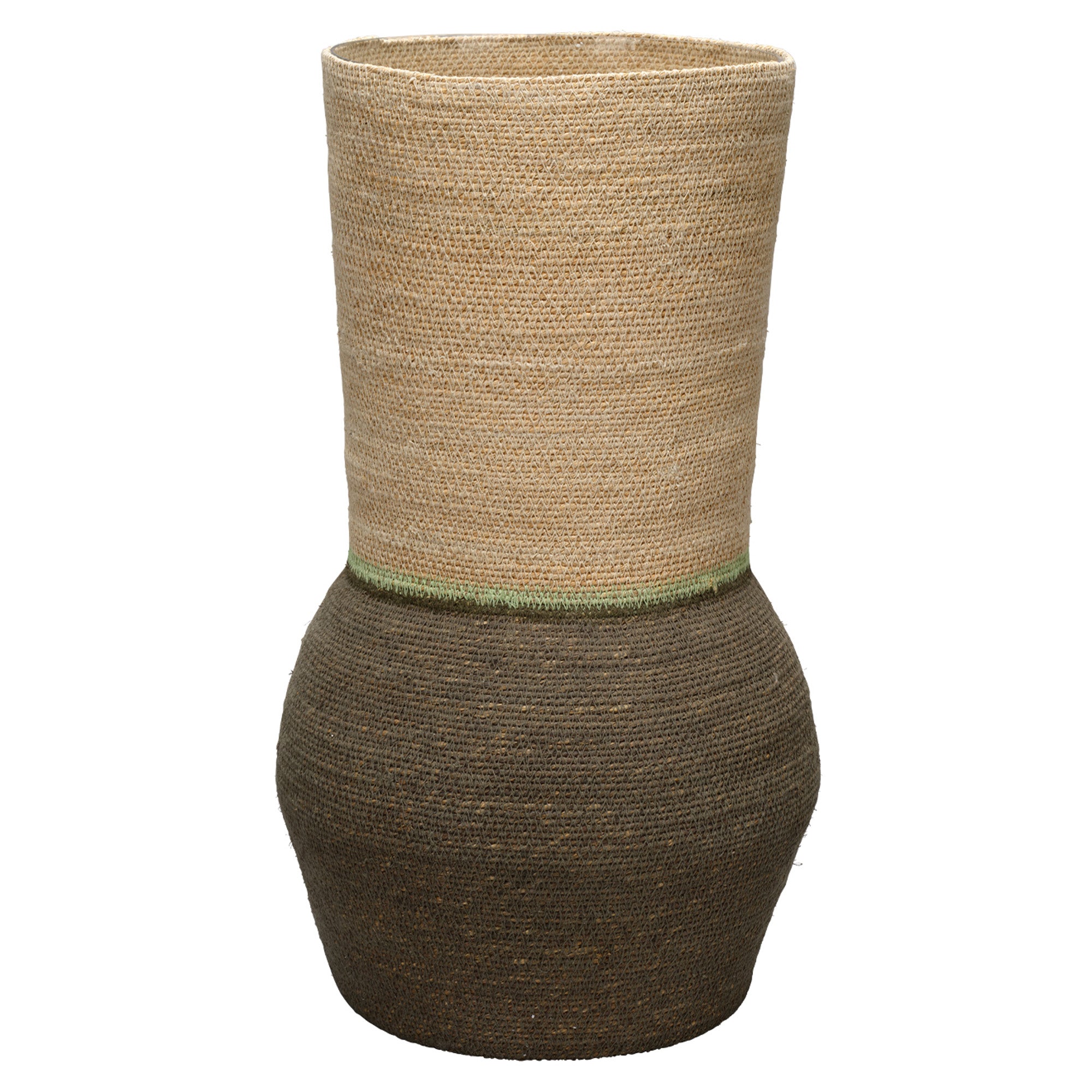 Jamie Young Beetle Green Medium Seagrass Basket