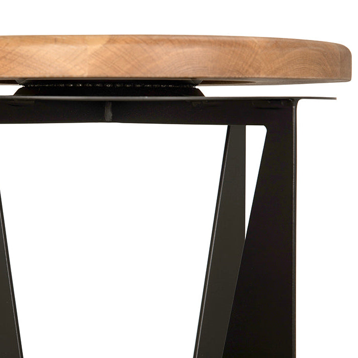 Noir Nagoya Bar Stool, Matte Black finish