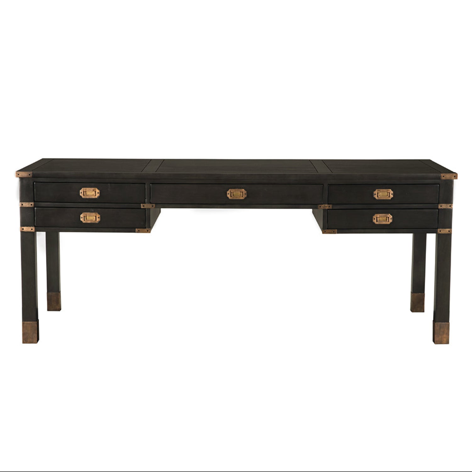Noir Campaign Partner Desk in Pale finish