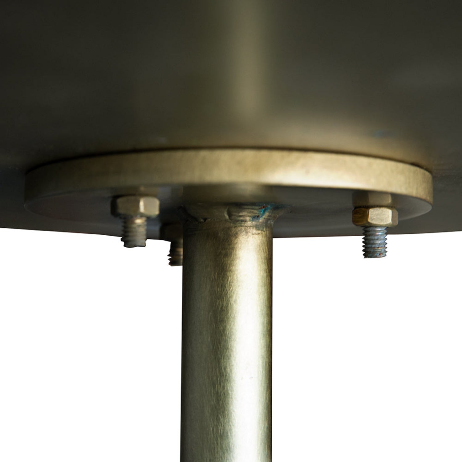 Kurtz Brass Finish Side Table crafted from iron