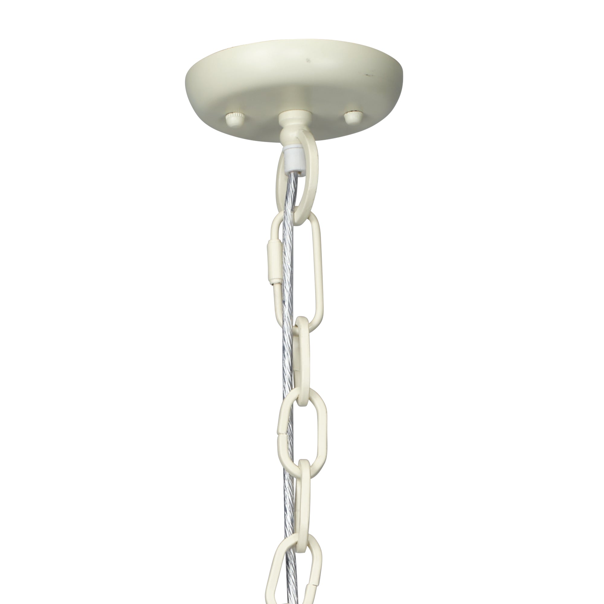 Jamie Young Corset Off-White 3-Light Chandelier