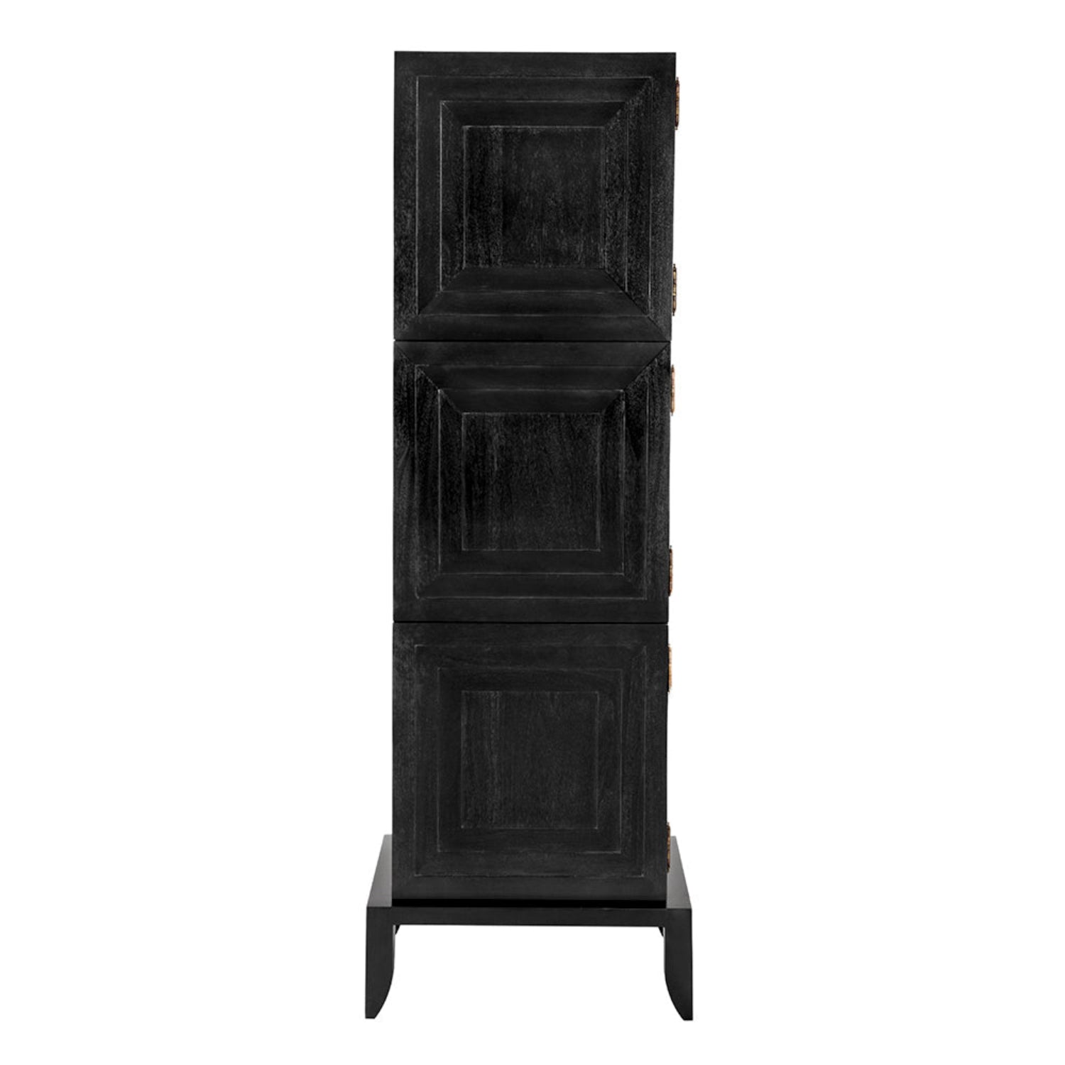 Etruscan Tower Cabinet in hand rubbed black mahogany