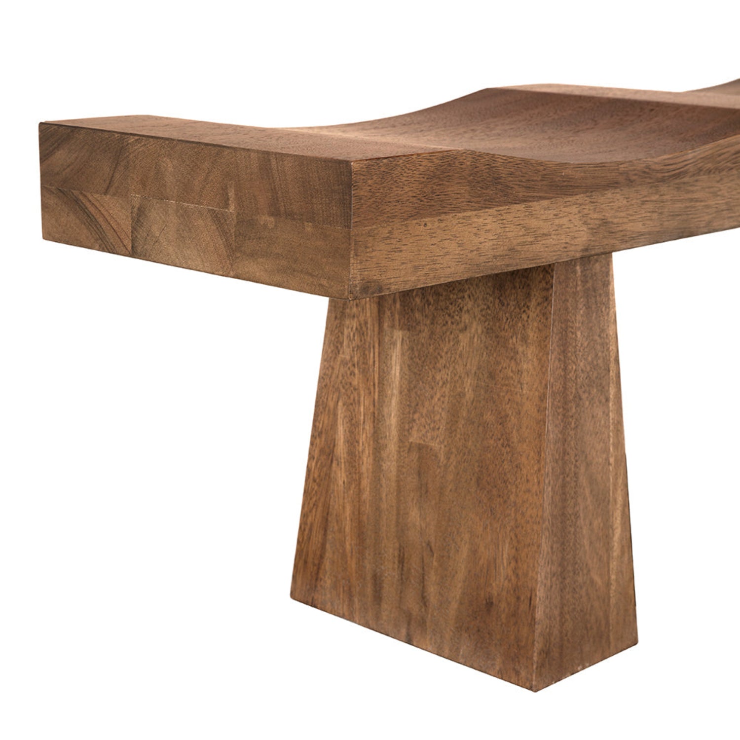 Noir Shibumi Dark Walnut Bench in dark walnut