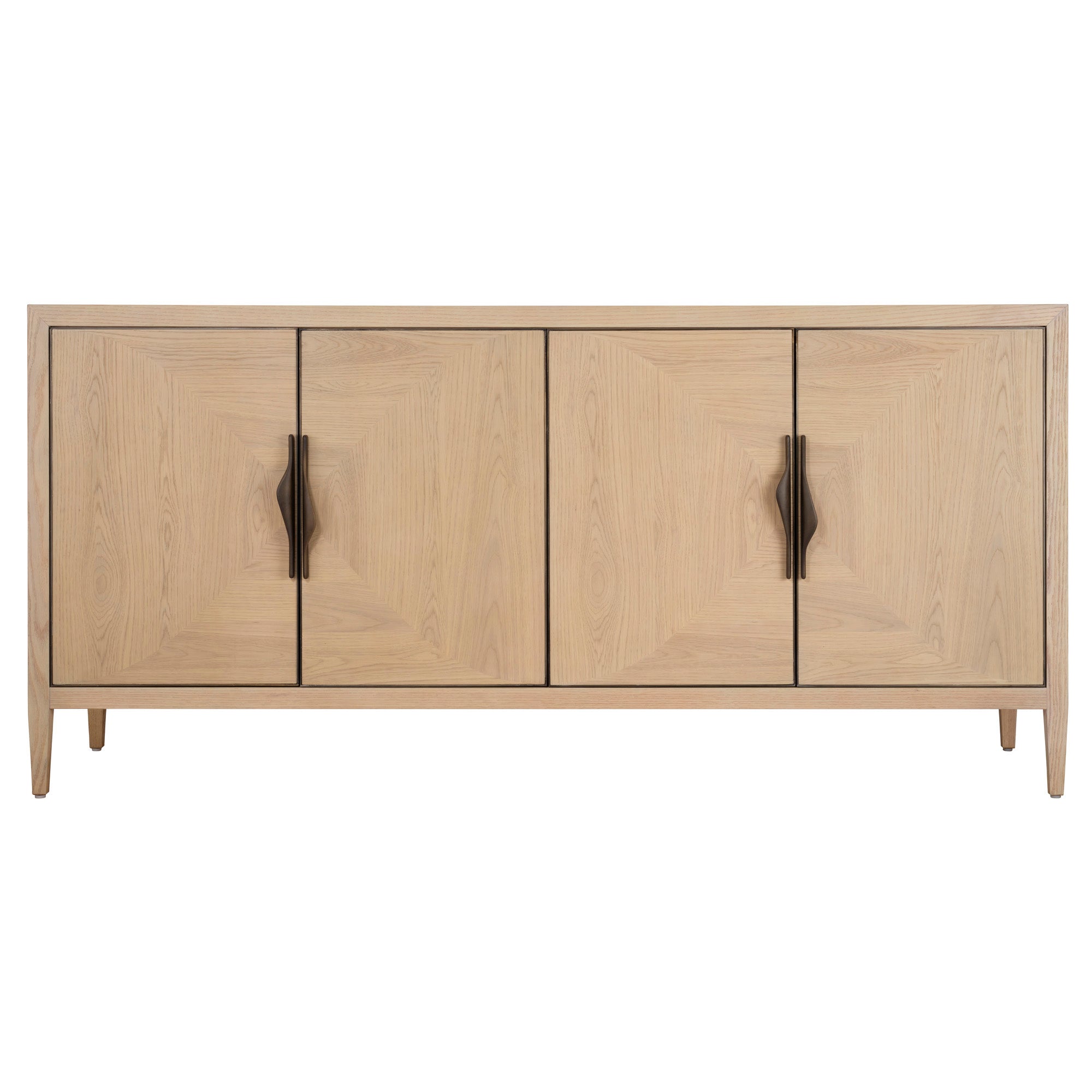Jamie Young Landmark Pale Oak Four Door Credenza