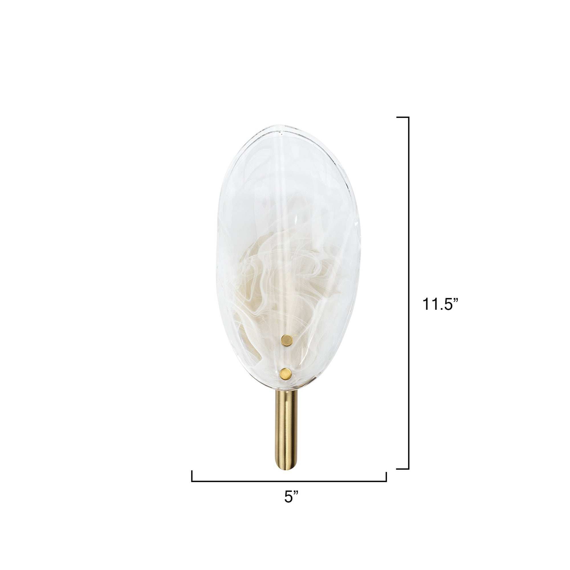 Jamie Young Magnolia White 1-Light Wall Sconce