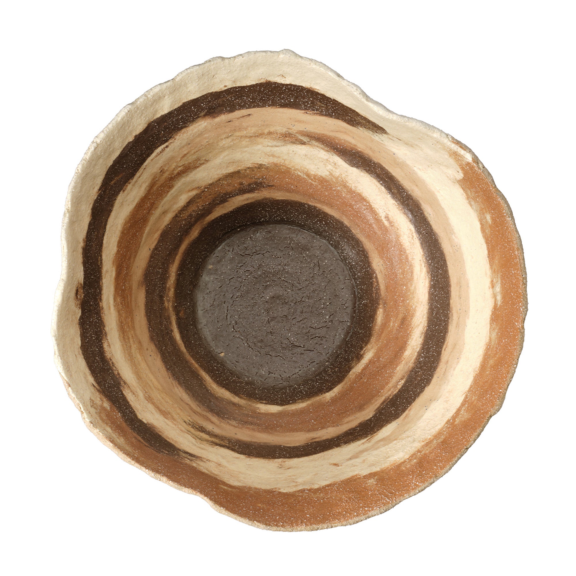 Jamie Young Textile Brown Porcelain Bowl