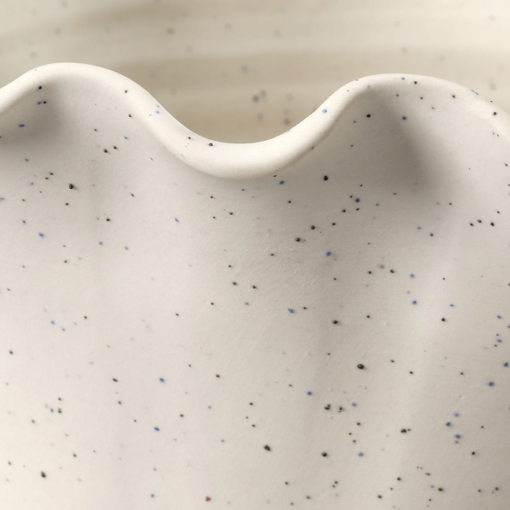 Jamie Young Flutter White Porcelain Vessel