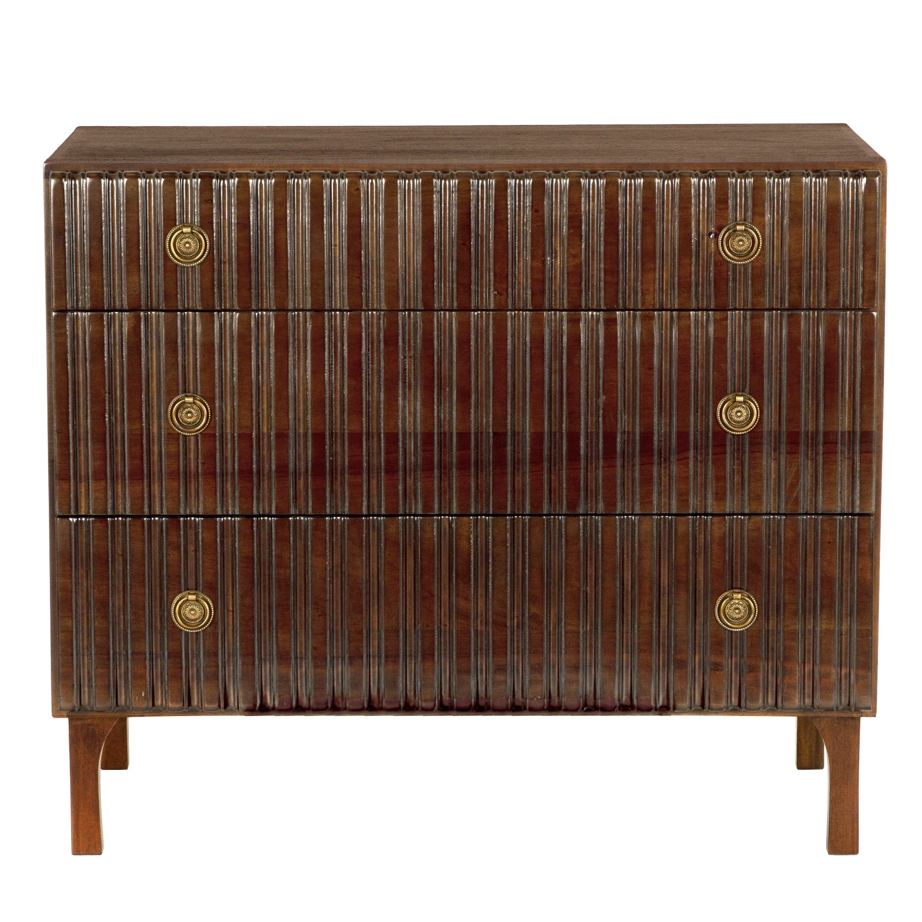 Noir Daryl Hand Rubbed Brown Dresser, Hand-Rubbed Brown finish