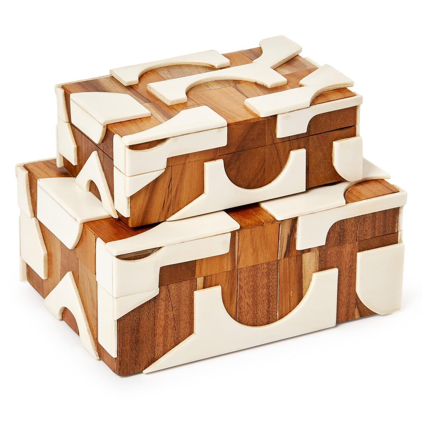 Resin Covered Box Laser cut Set of 2