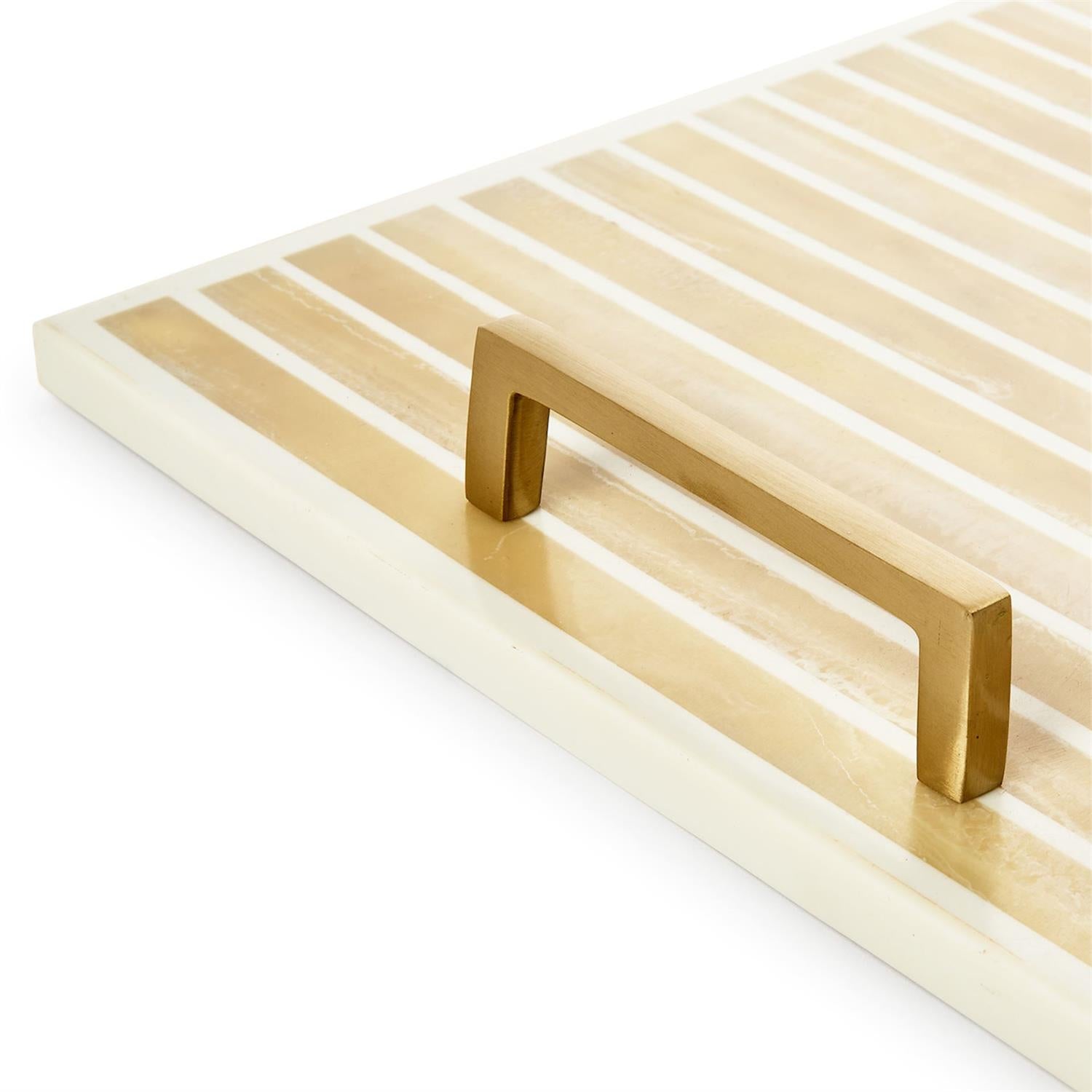 Inlaid Decorative Rectangle Serving Tray