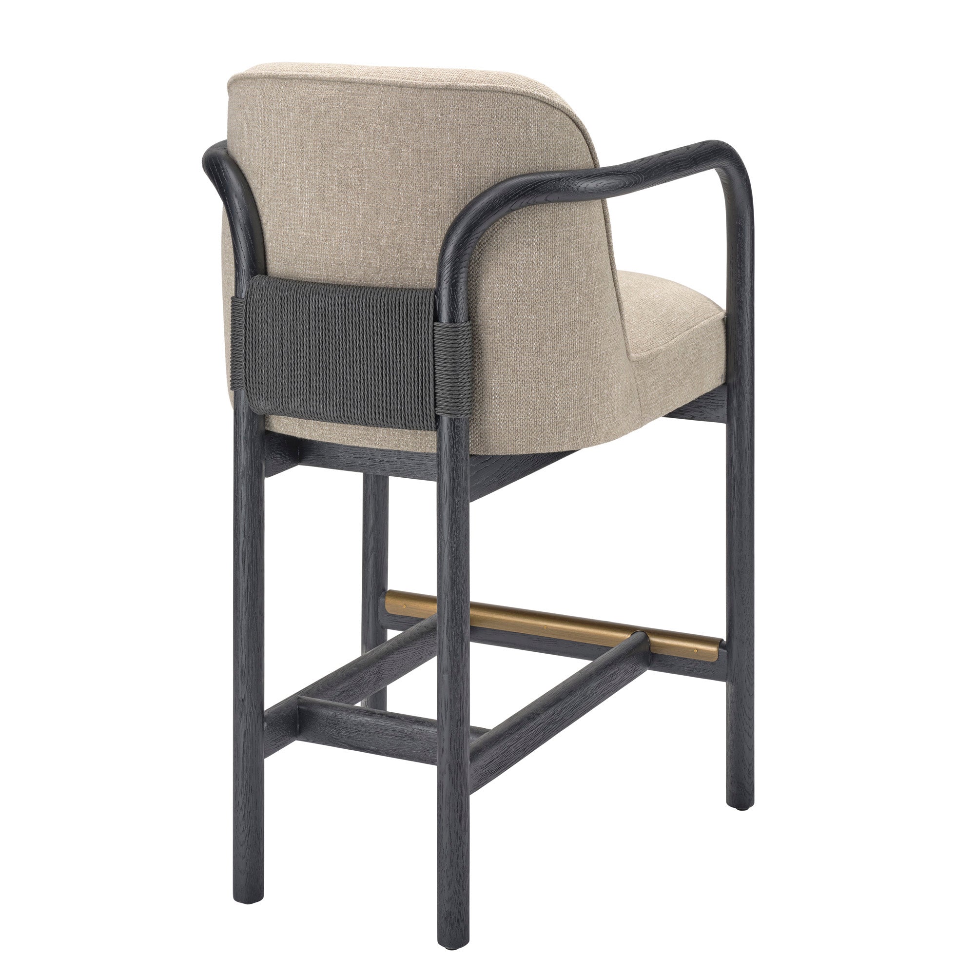 Jamie Young Tether Ebony Oak Counter Stool