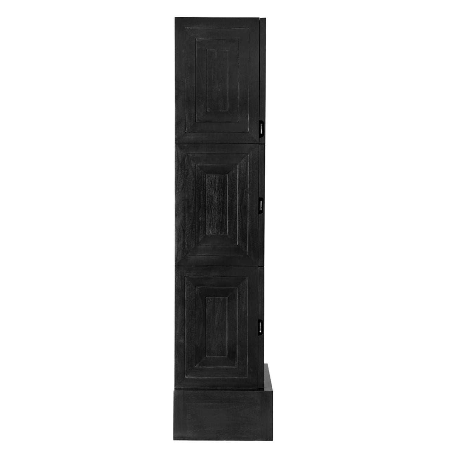 Hand Rubbed Black Etruscan Tower Cabinet by Noir