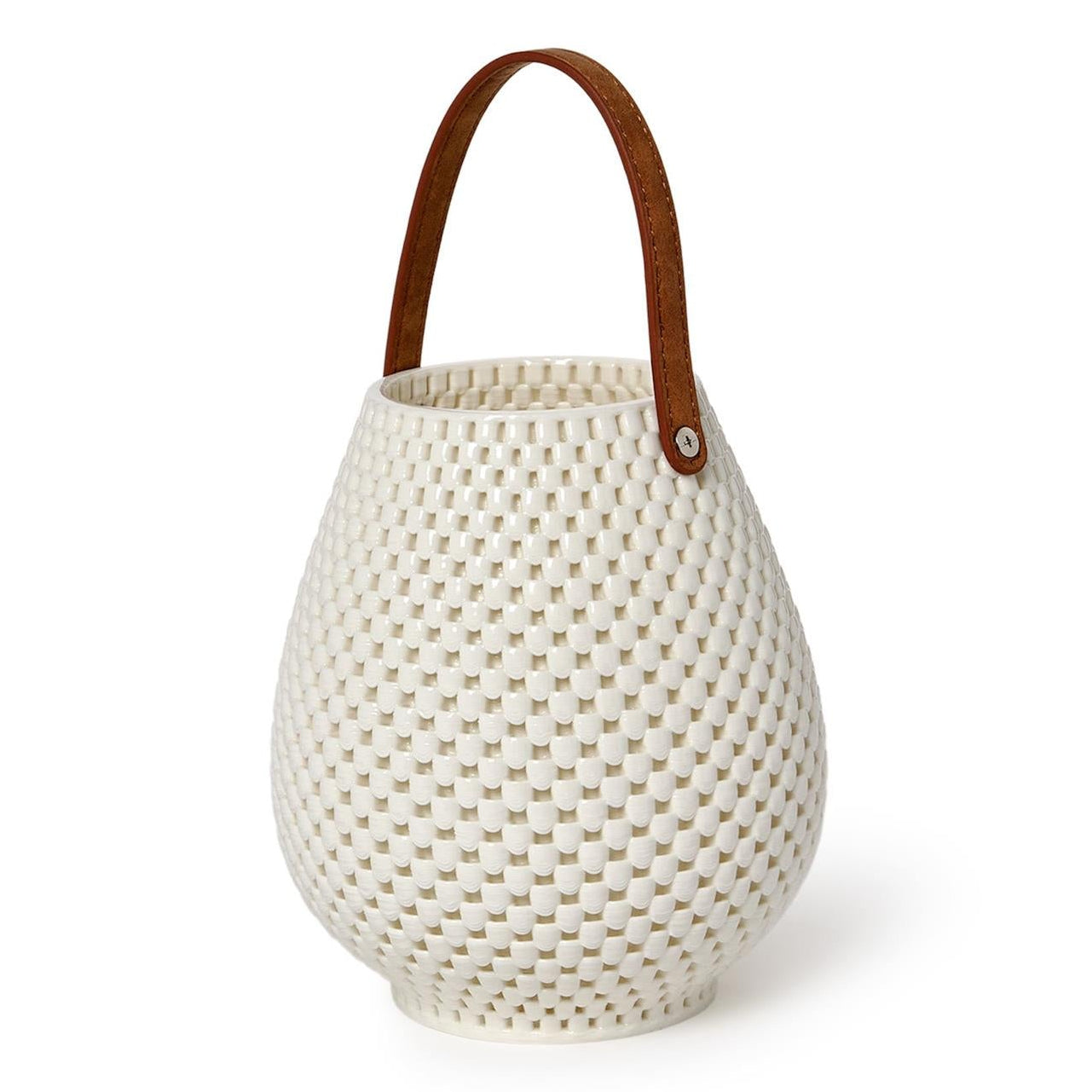 Filigree Lantern with Leather Strap