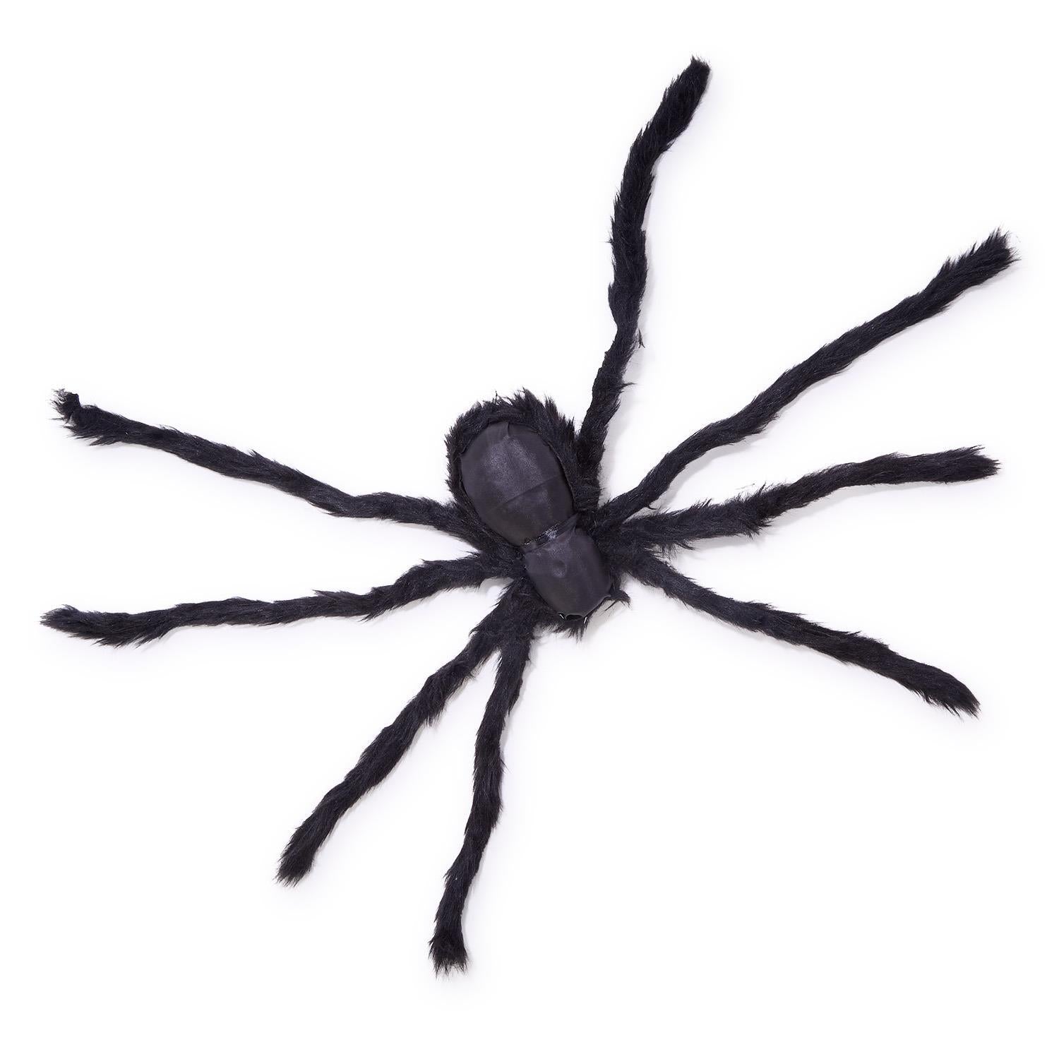 Furry Tarantula Large Decorative Spider with Bendable Legs Set of 4