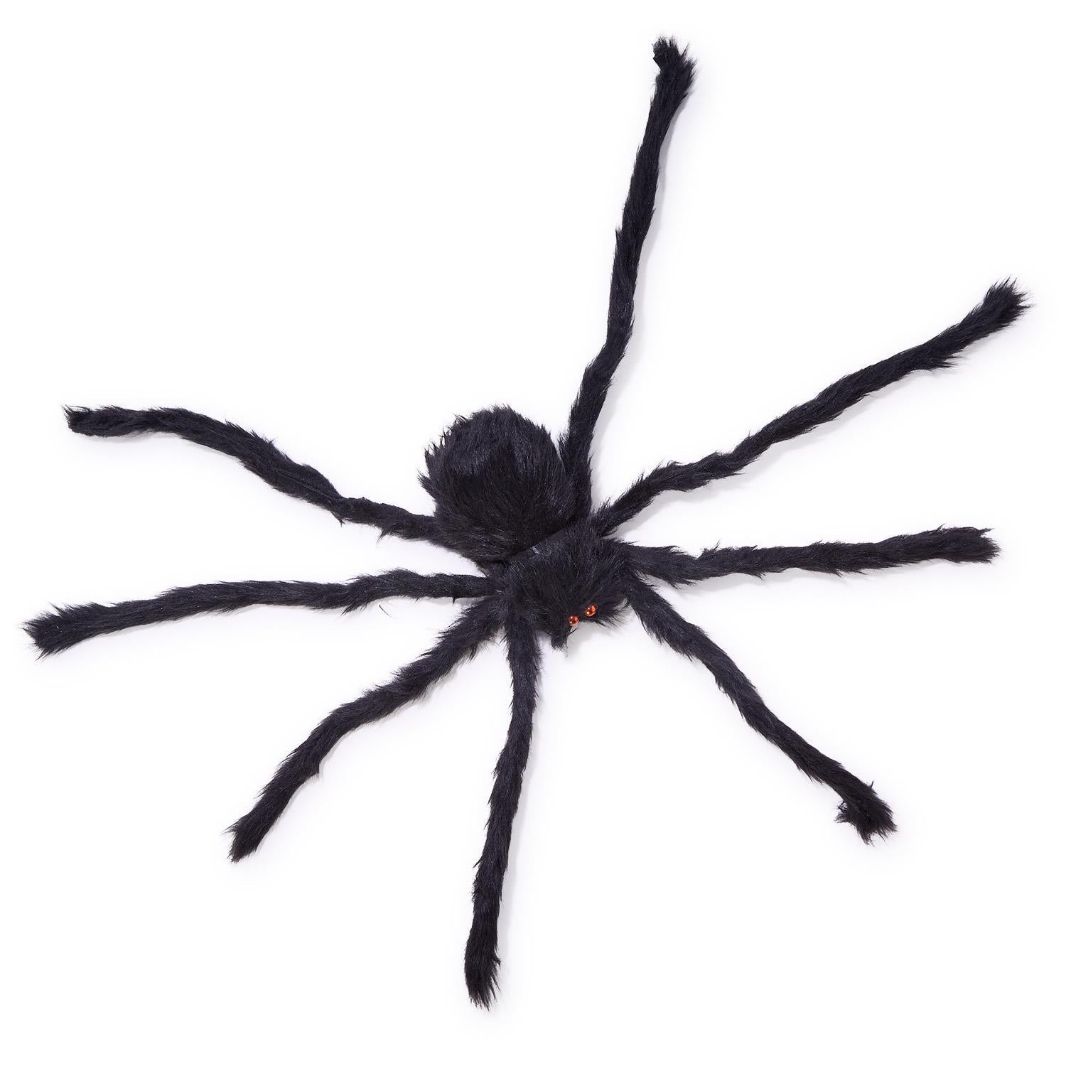 Furry Tarantula Large Decorative Spider with Bendable Legs Set of 4