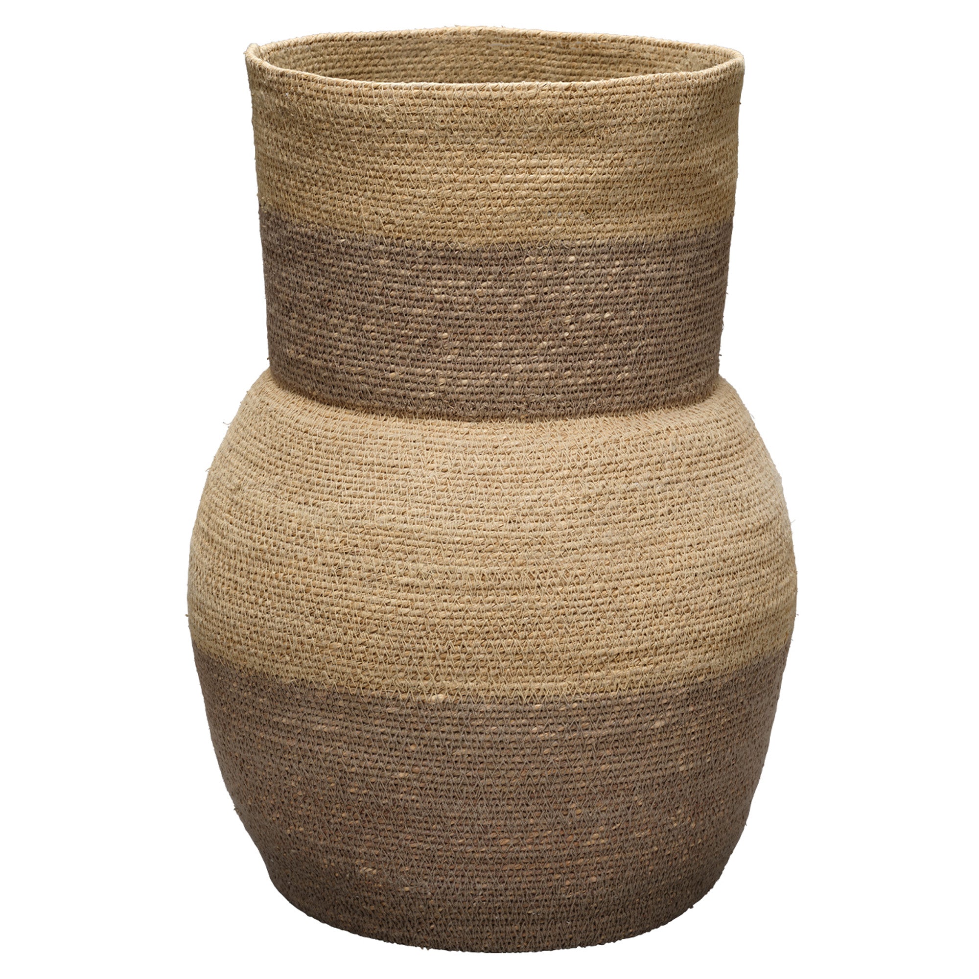 Jamie Young Butterfly Taupe Seagrass Basket