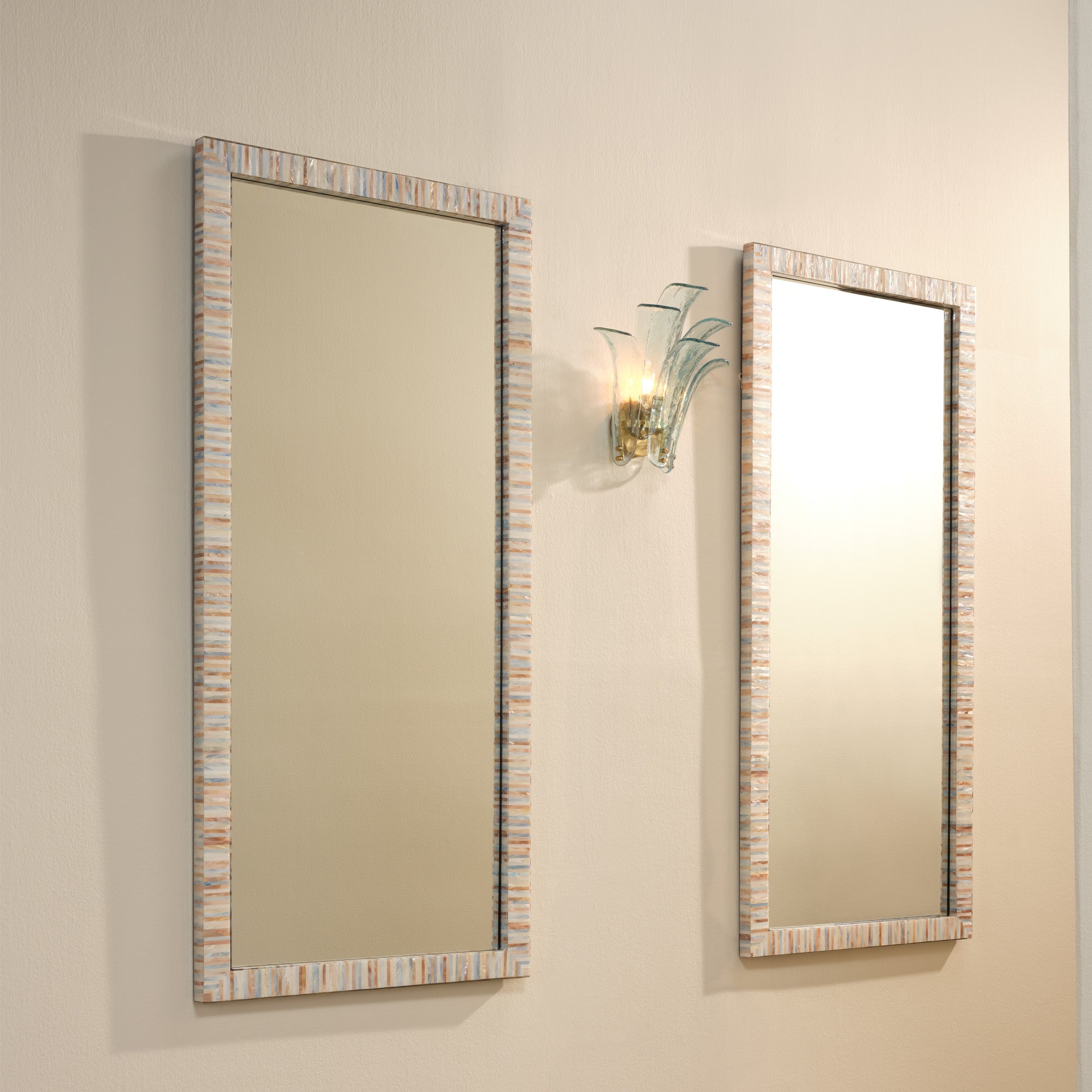 Jamie Young Heron Mother of Pearl Rectangle Floor Mirror