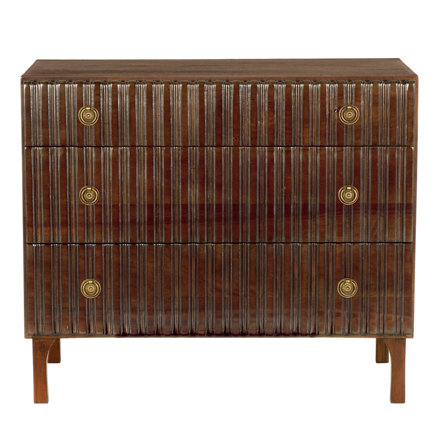 Noir Daryl Hand Rubbed Brown Dresser, Hand-Rubbed Brown finish