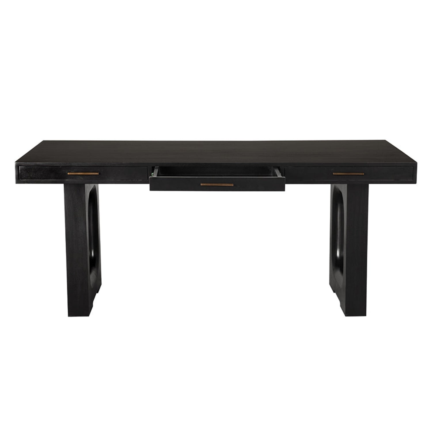 Kirk Desk finished in Hand Rubbed Black