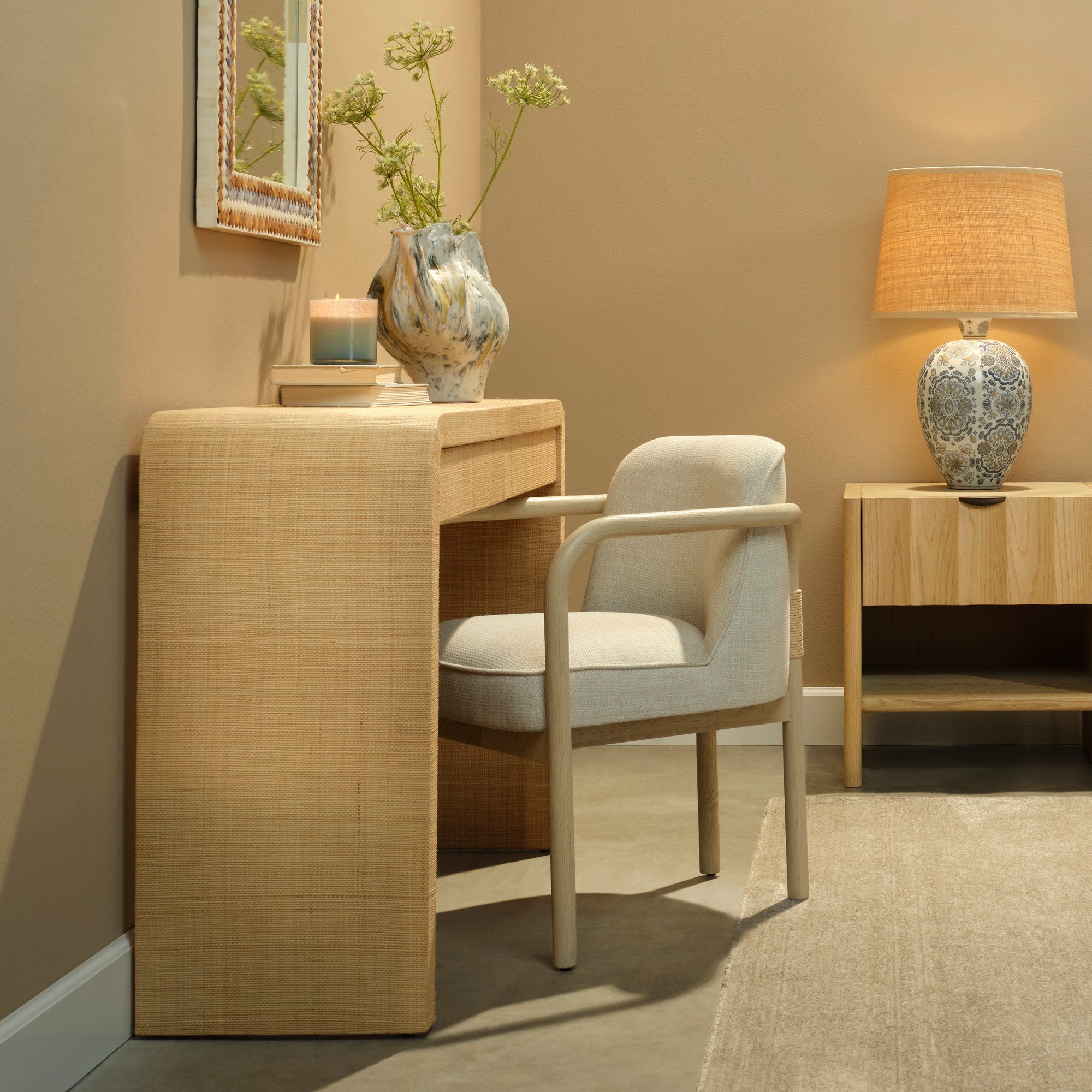 Jamie Young Tether Pale Oak Dining Chair