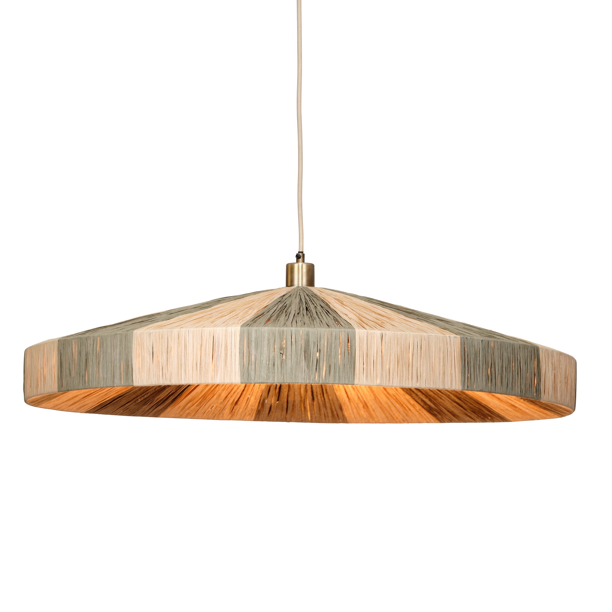 Jamie Young Parasol Green 1-Light Large Pendant