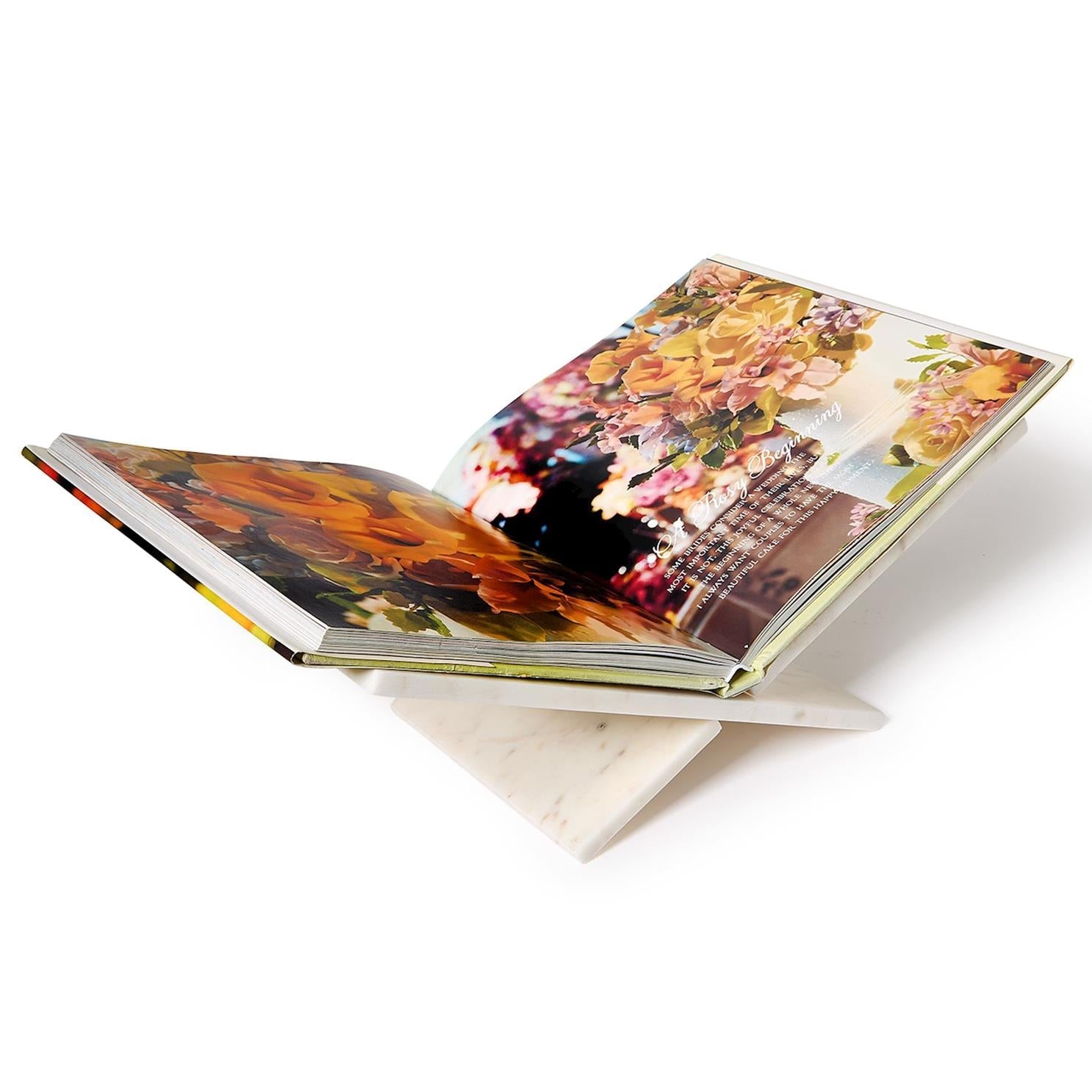 Marble Hand-Crafted Book Stand