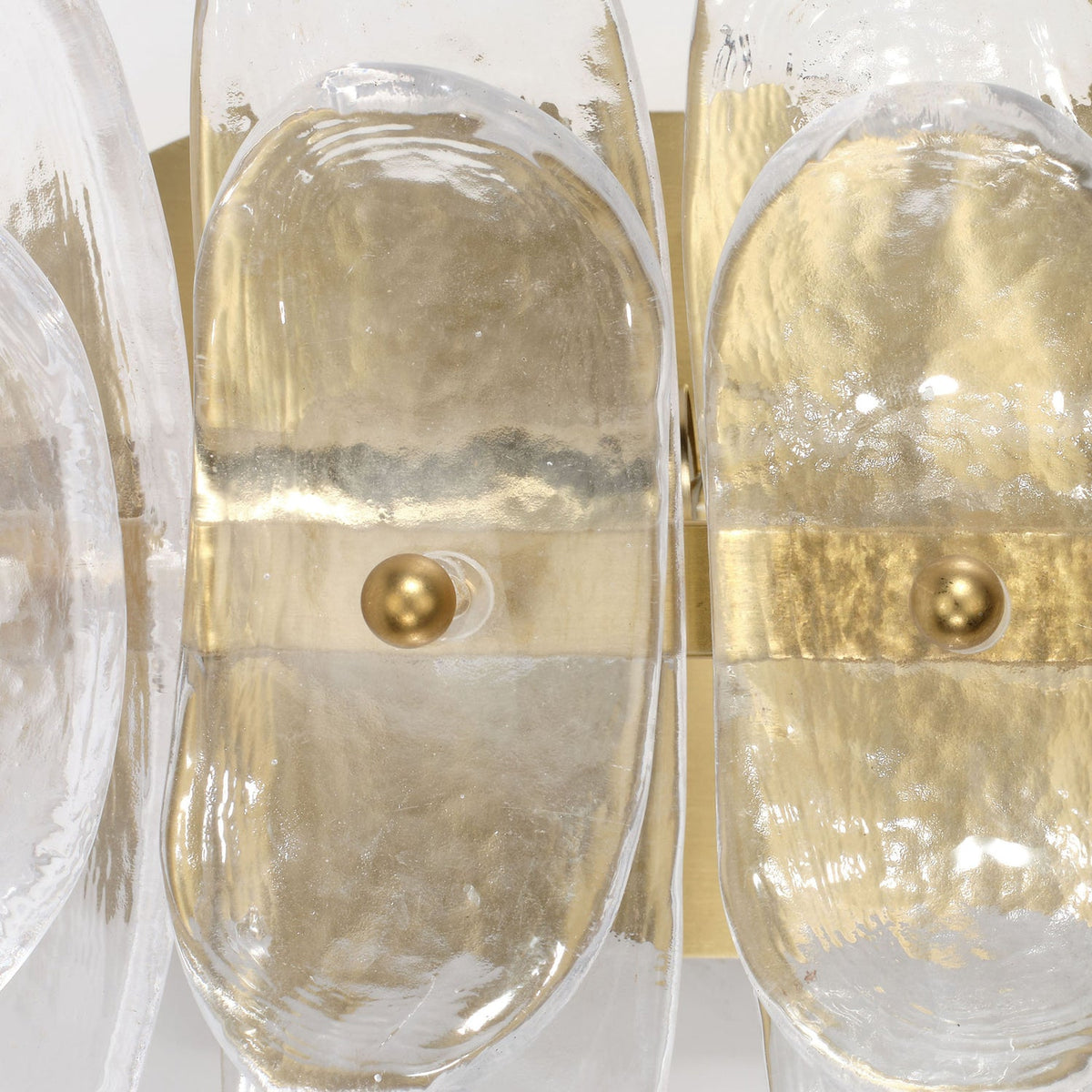 Jamie Young Coronet 1-Light Clear Wall Sconce Glass craftsmanship detail
