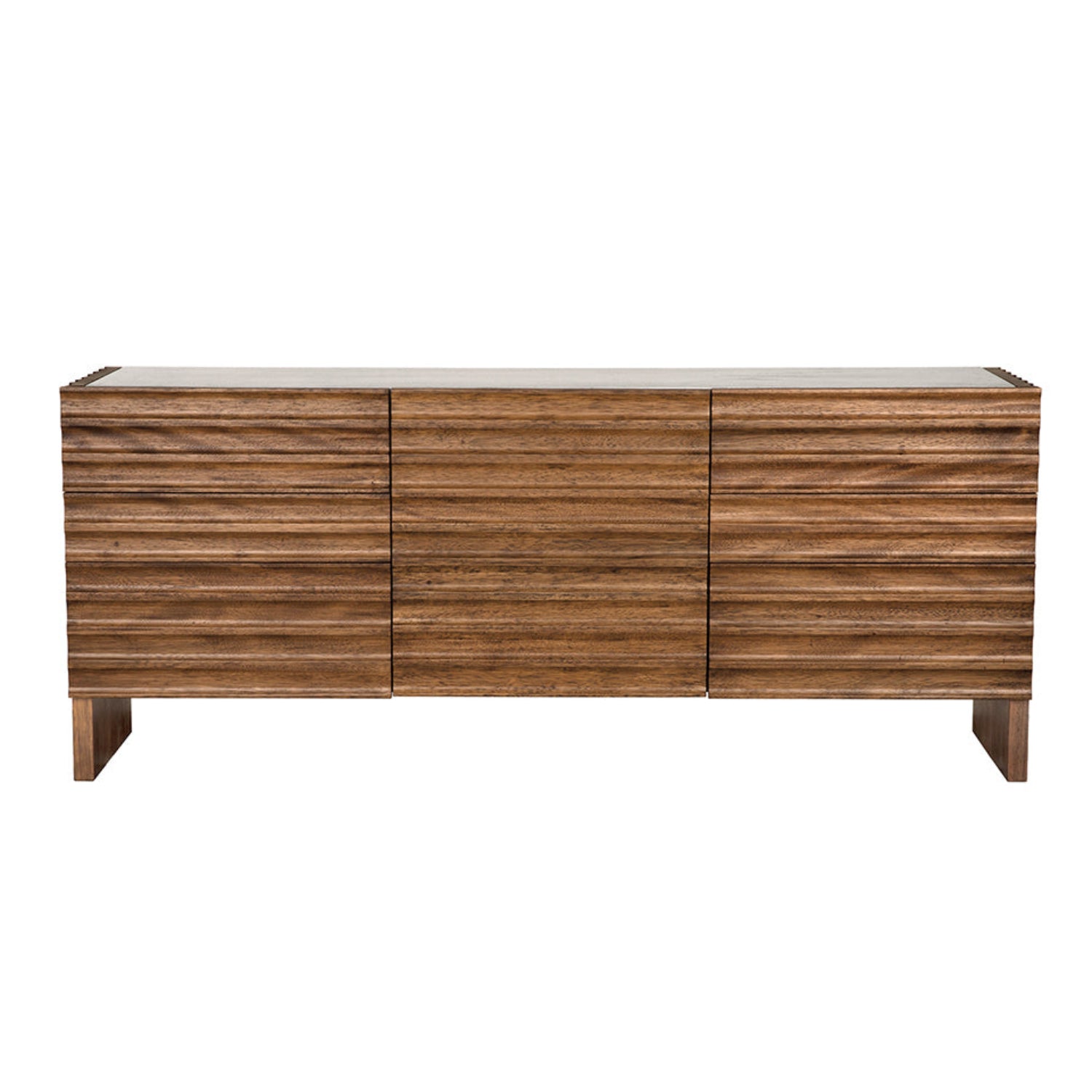 Noir Gauss Dark Walnut Sideboard with Marble Top in Dark Walnut finish
