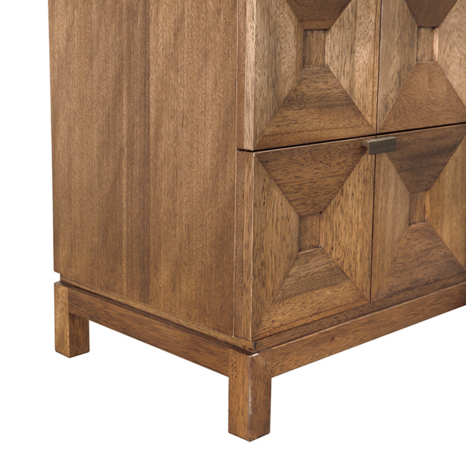 Noir Musashi Dark Walnut 6 Drawer at 72 in. W x 22 in. D x 33 in. H