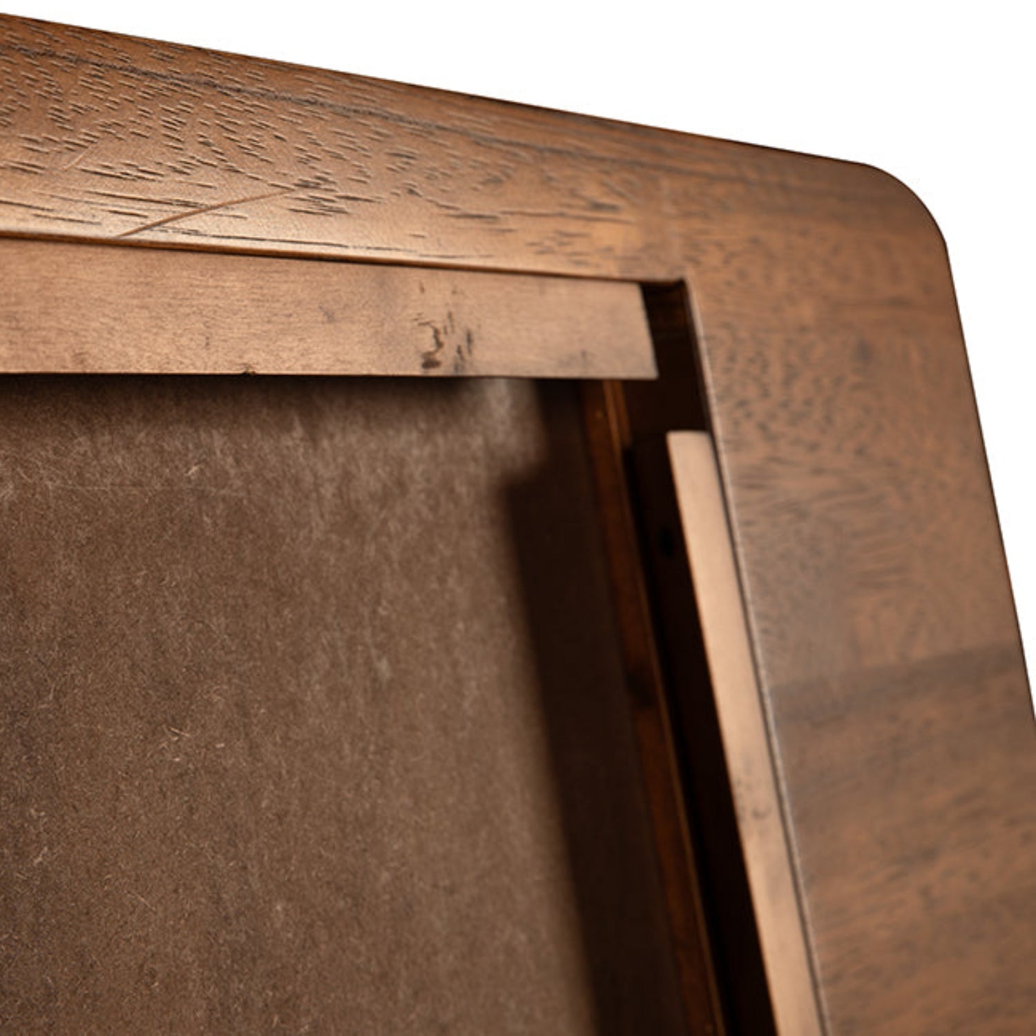 Noir Franklin Dark Walnut B Mirror at 20 in. W x 2 in. D x 30 in. H