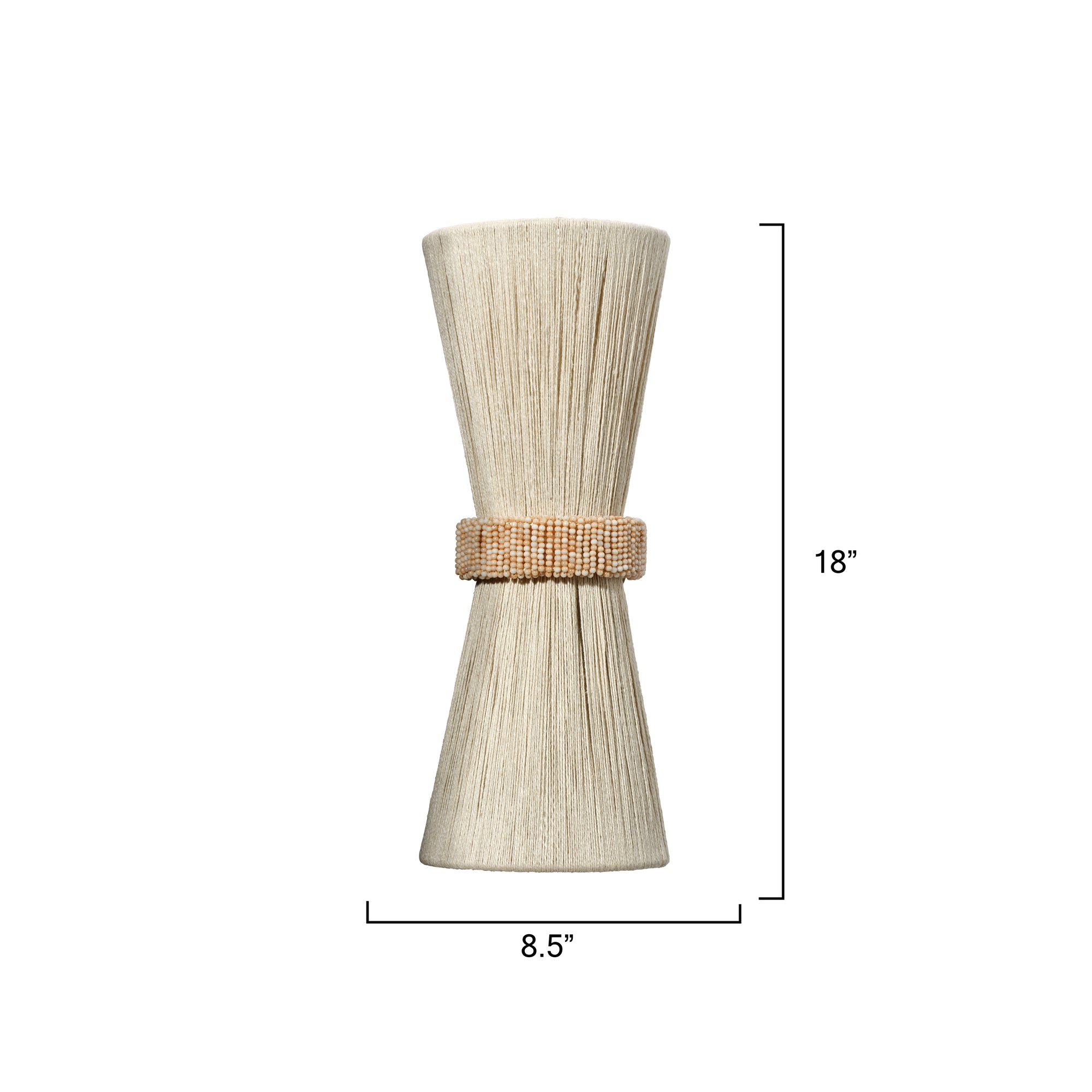 Jamie Young Corset Off White 2-Light Wall Sconce