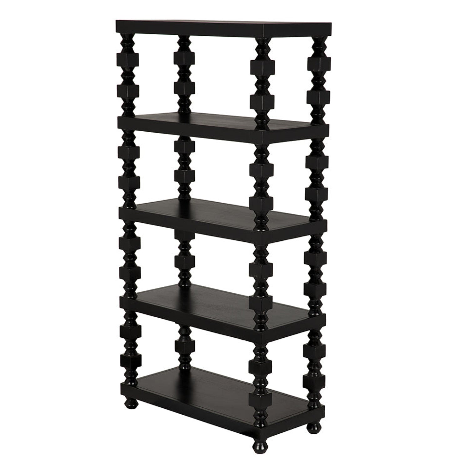 Noir Moabite Bookcase crafted from mahogany