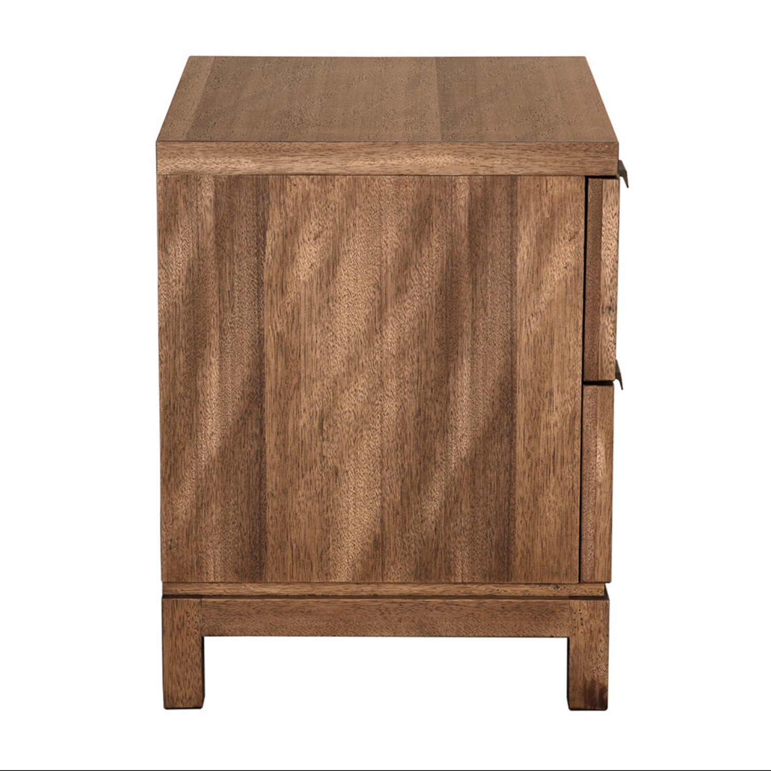 Noir Musashi Dark Walnut Small 2 Drawer at 30 in. W x 23 in. D x 29 in. H
