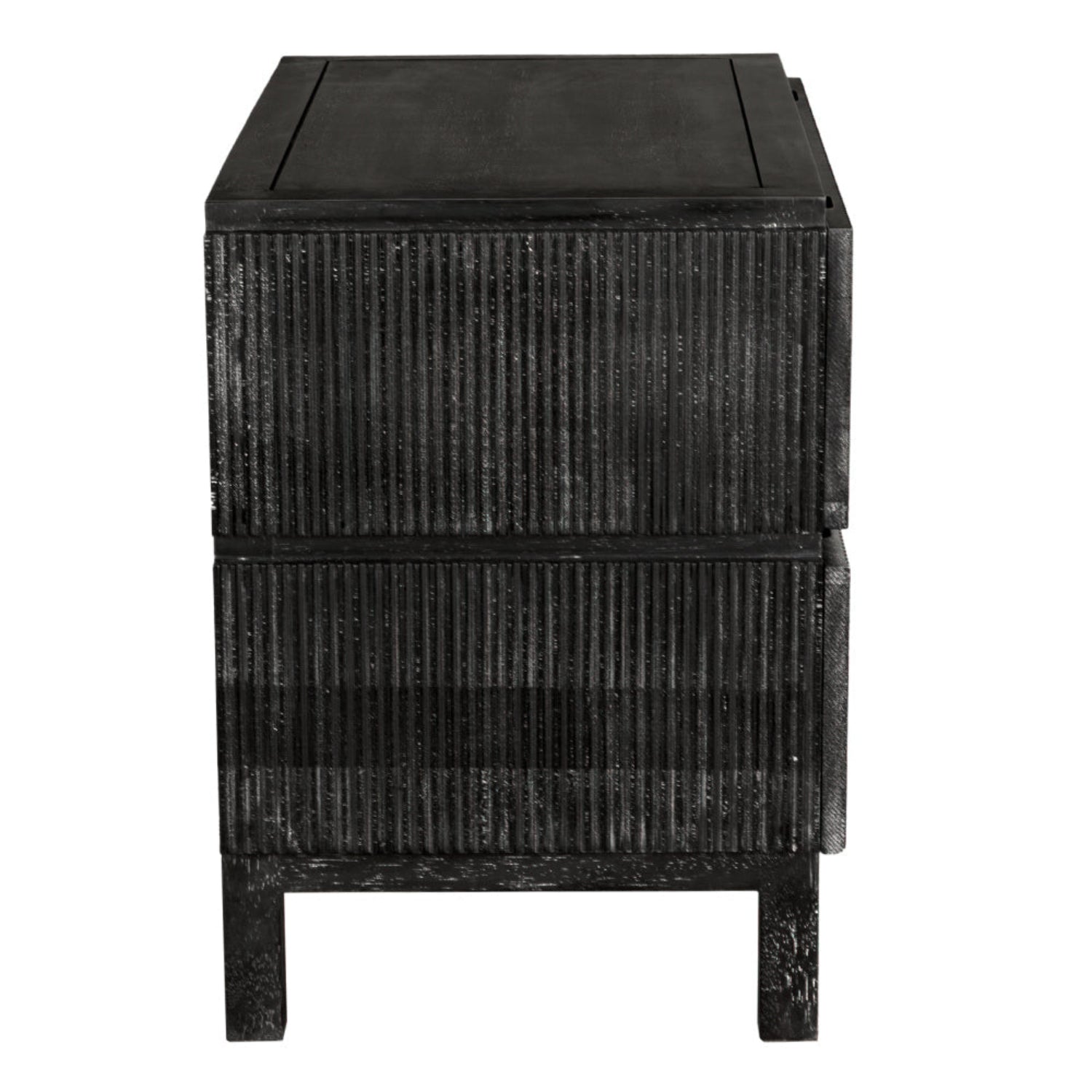 Noir Plato Black Walnut Sideboard crafted from walnut and veneer