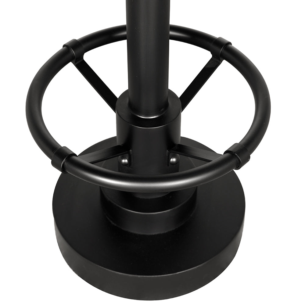 Noir Brisbane 25in Counter Stool, Matte Black finish