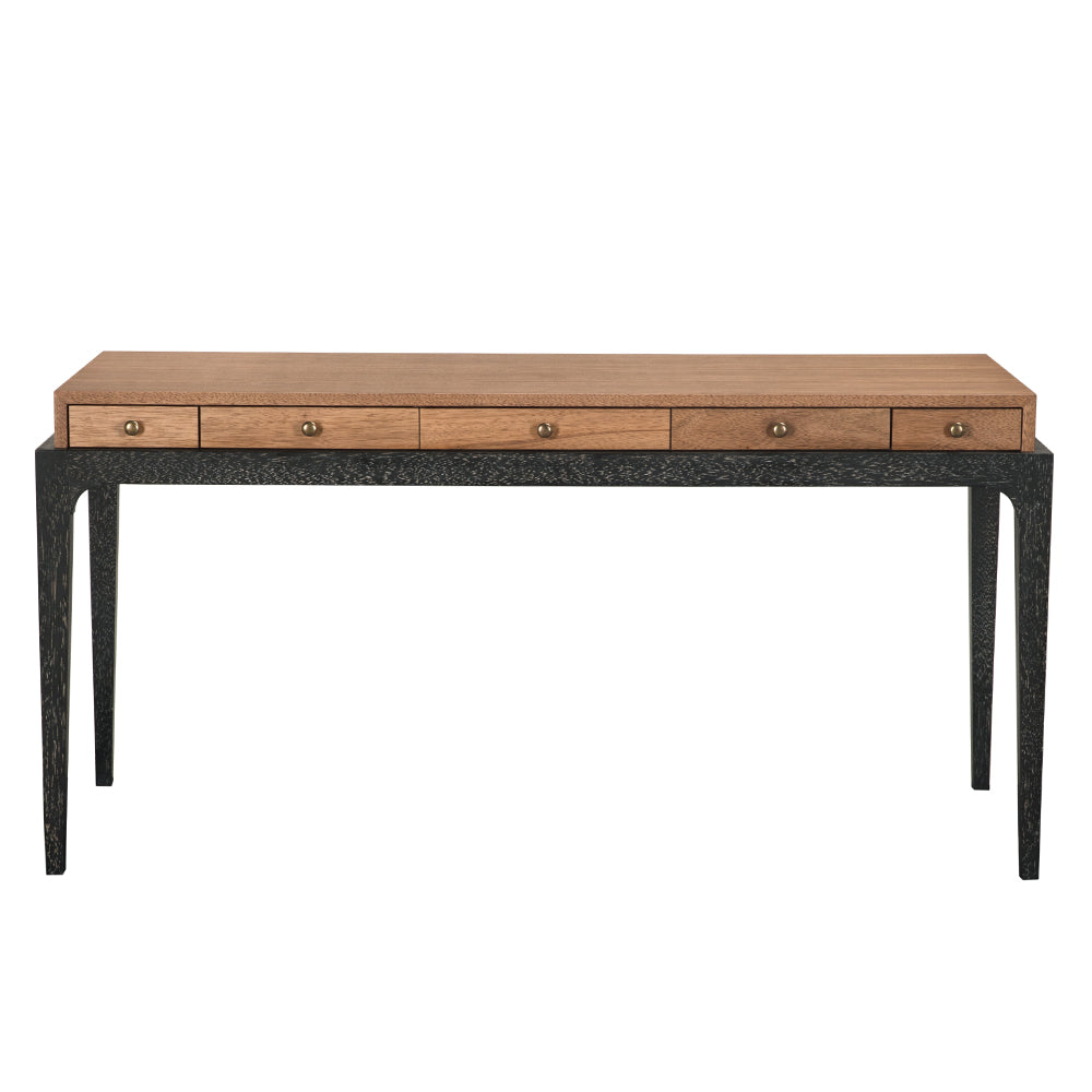 Noir Memphis Desk, Ebony Walnut base