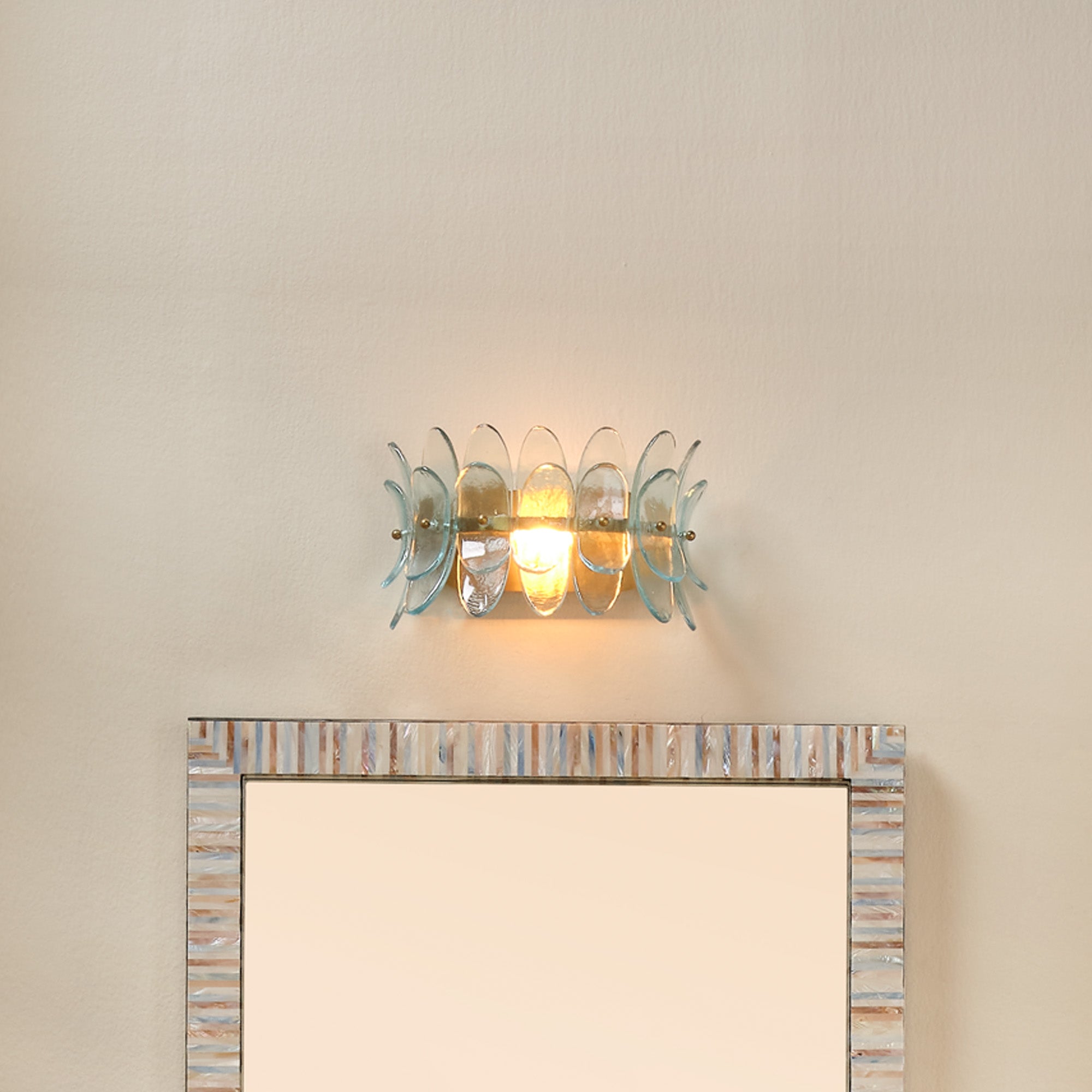 Jamie Young Coronet Blue 1-Light Wall Sconce