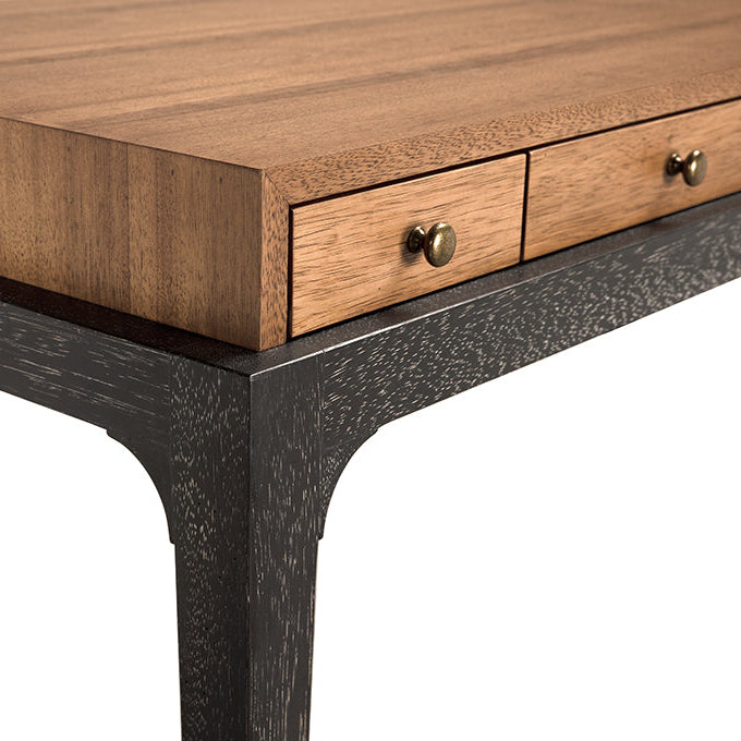 Noir Memphis Desk, measuring 64 in. W x 28 in. D x 31.5 in. H