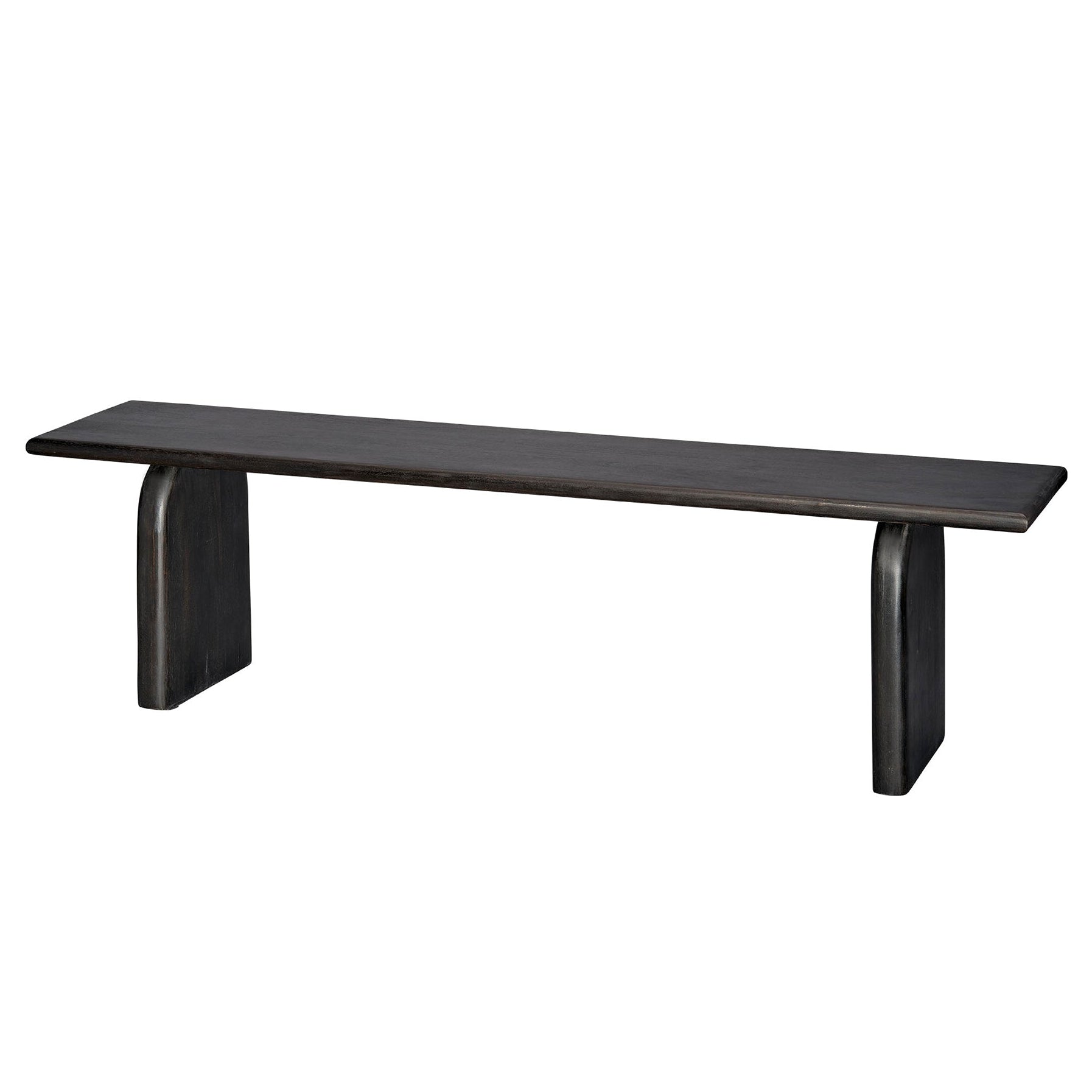 Jamie Young Arc Mango Black Wood Bench